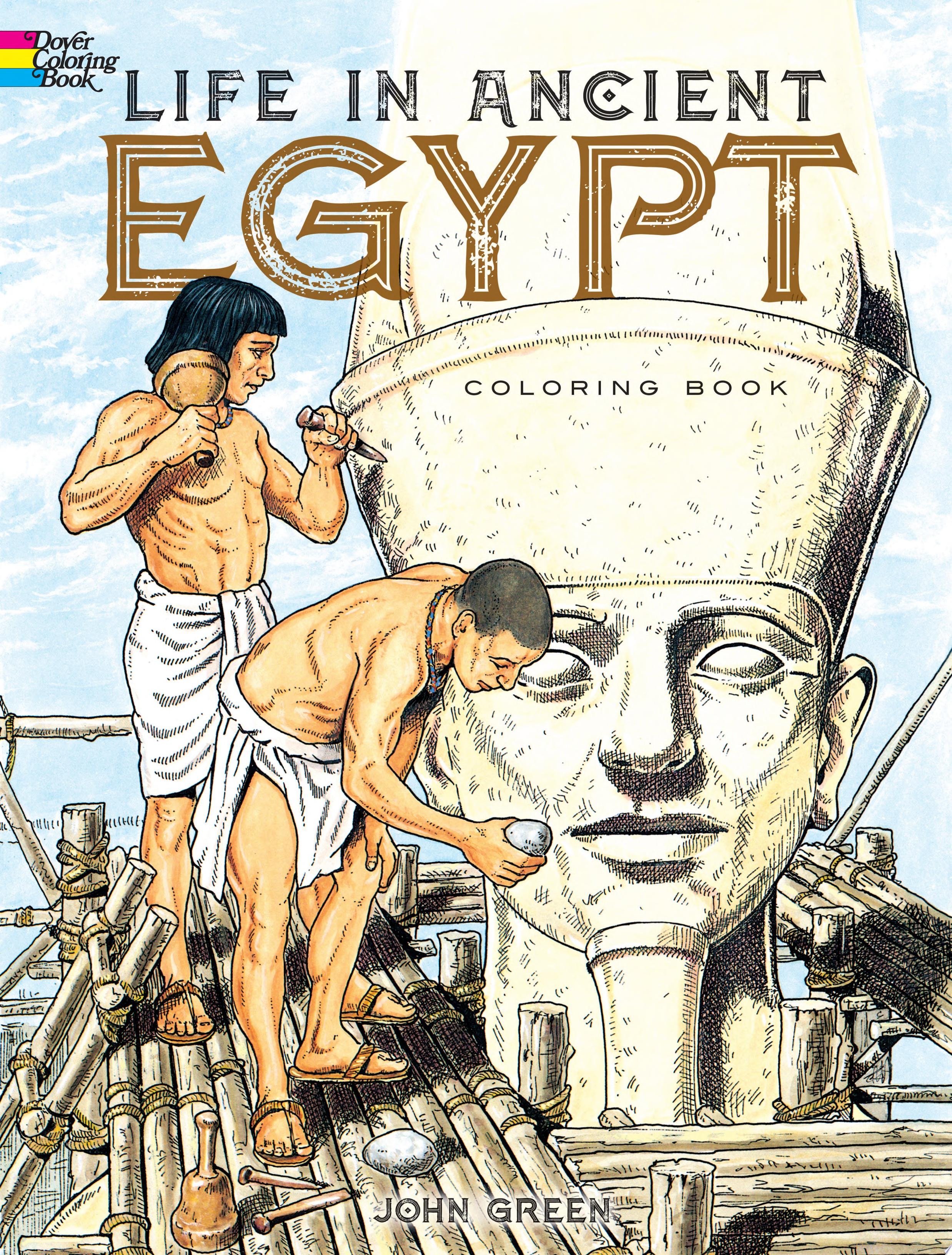 Life in Ancient Egypt-Coloring Book