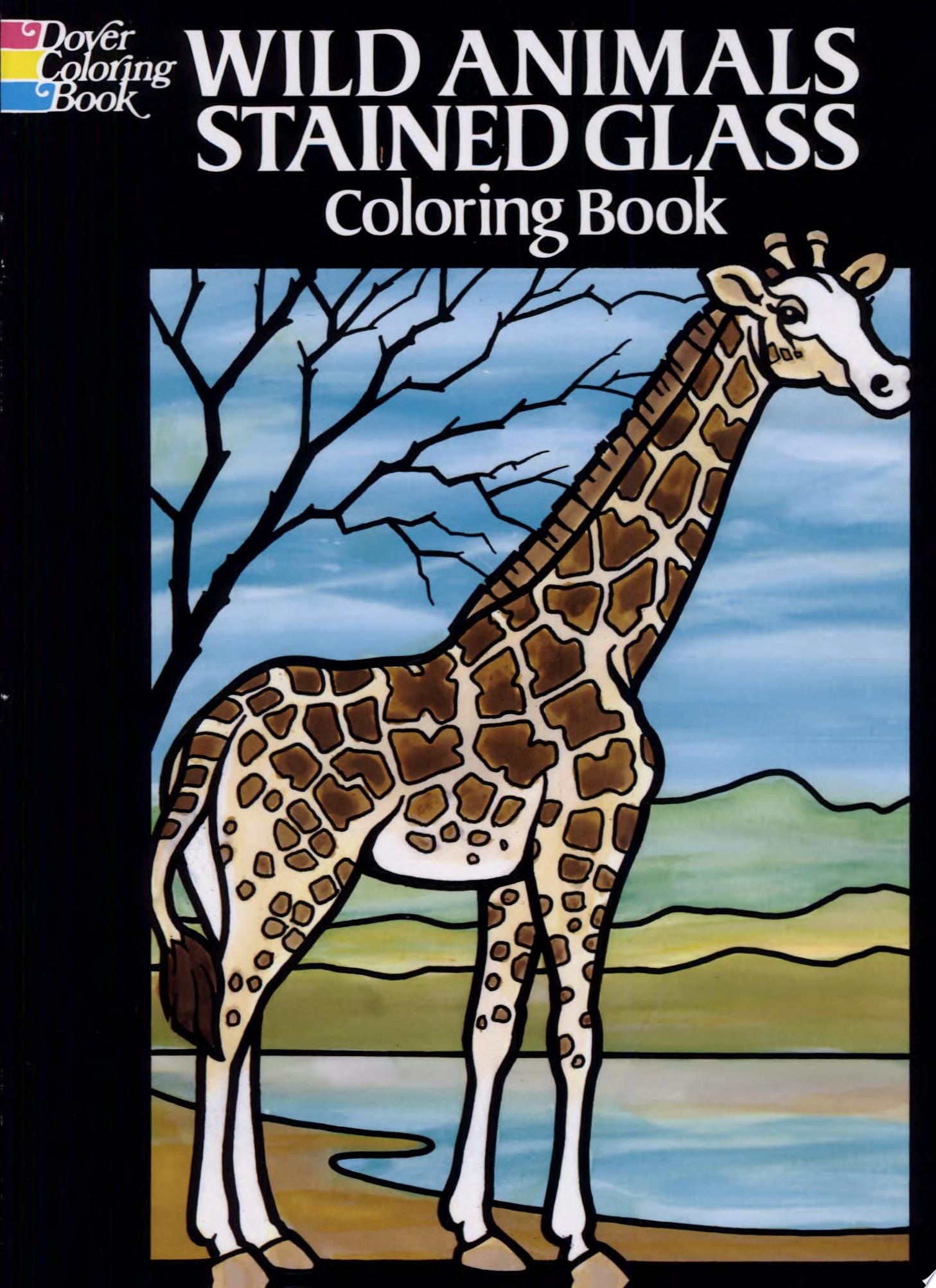 Wild Animals Stained Glass Coloring Book