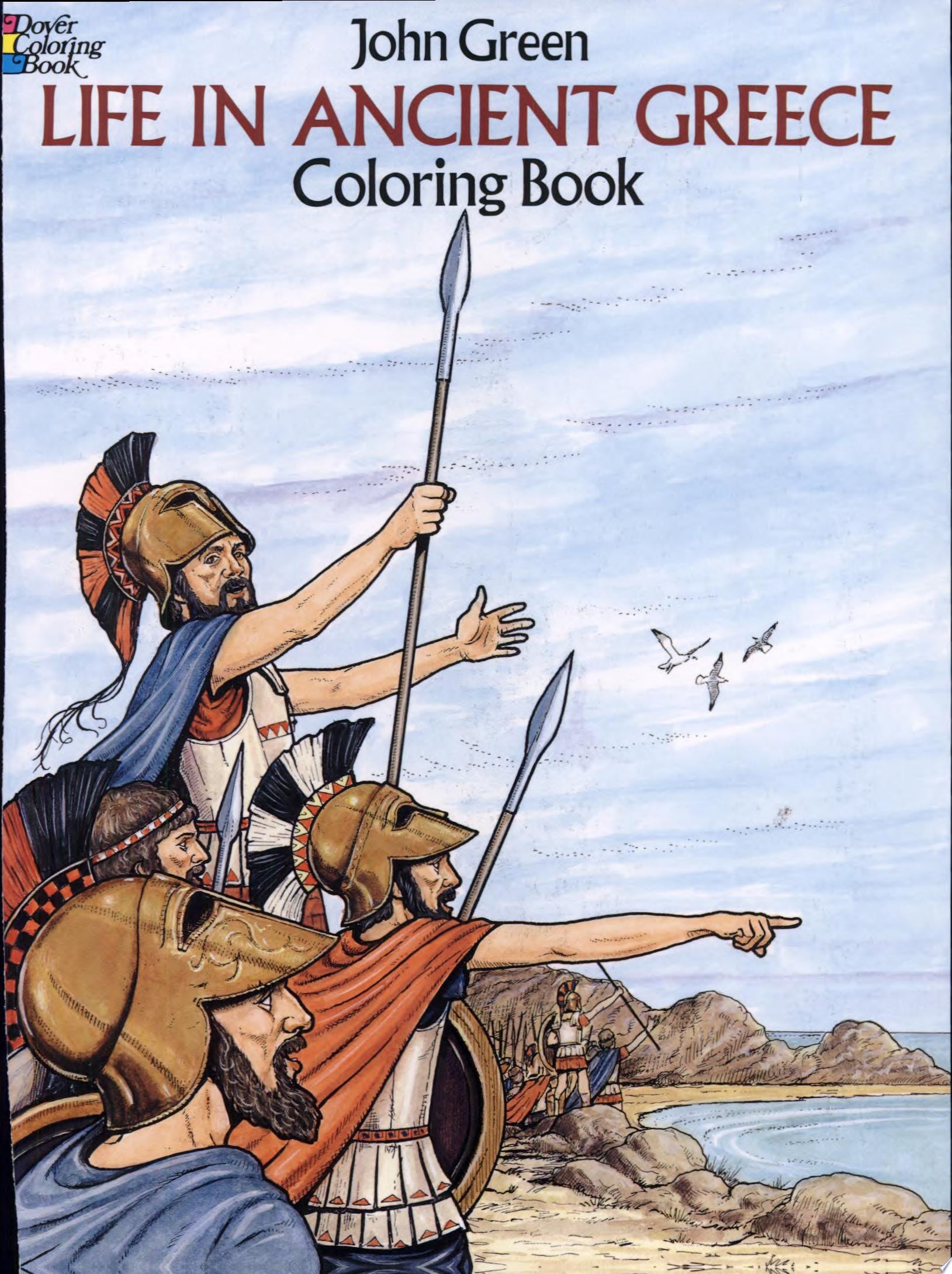 Life in Ancient Greece-Coloring Book