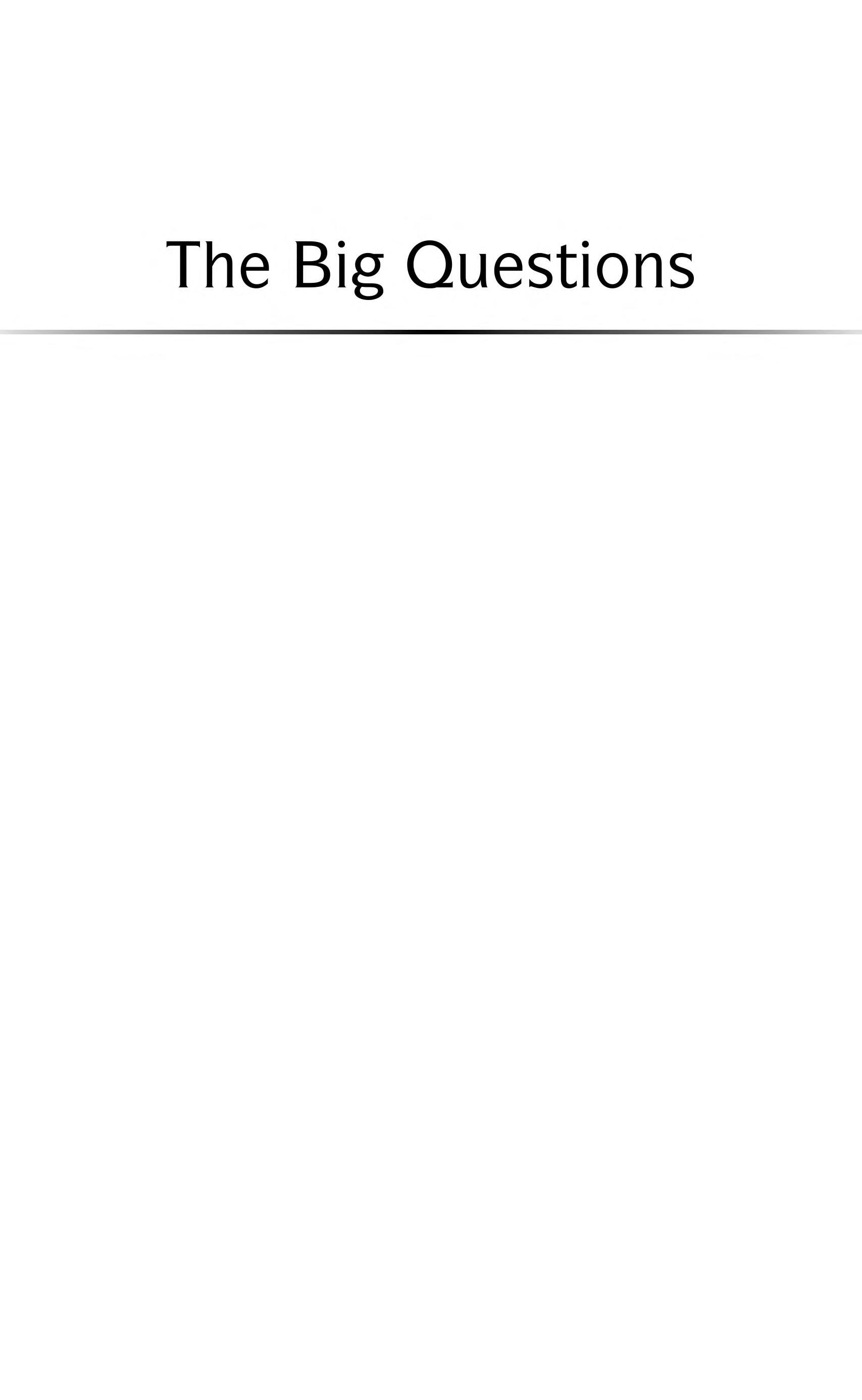 The Big Questions A Short Introduction to Philosophy