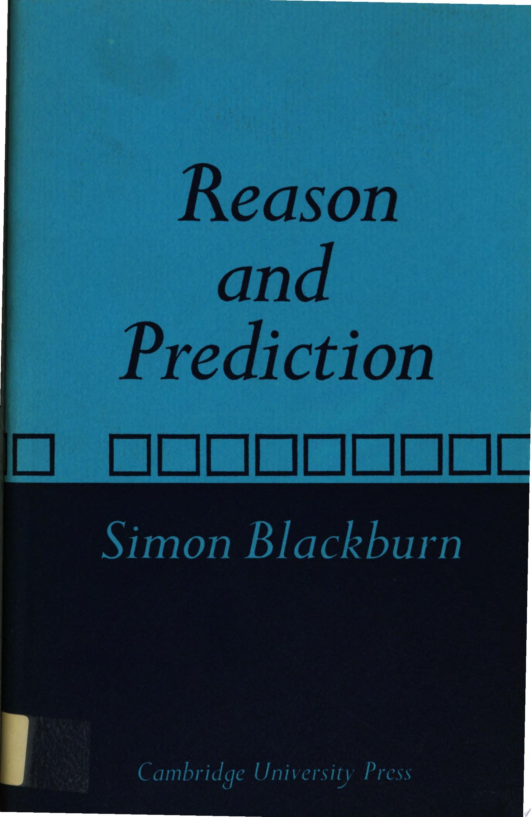 Reason and Prediction