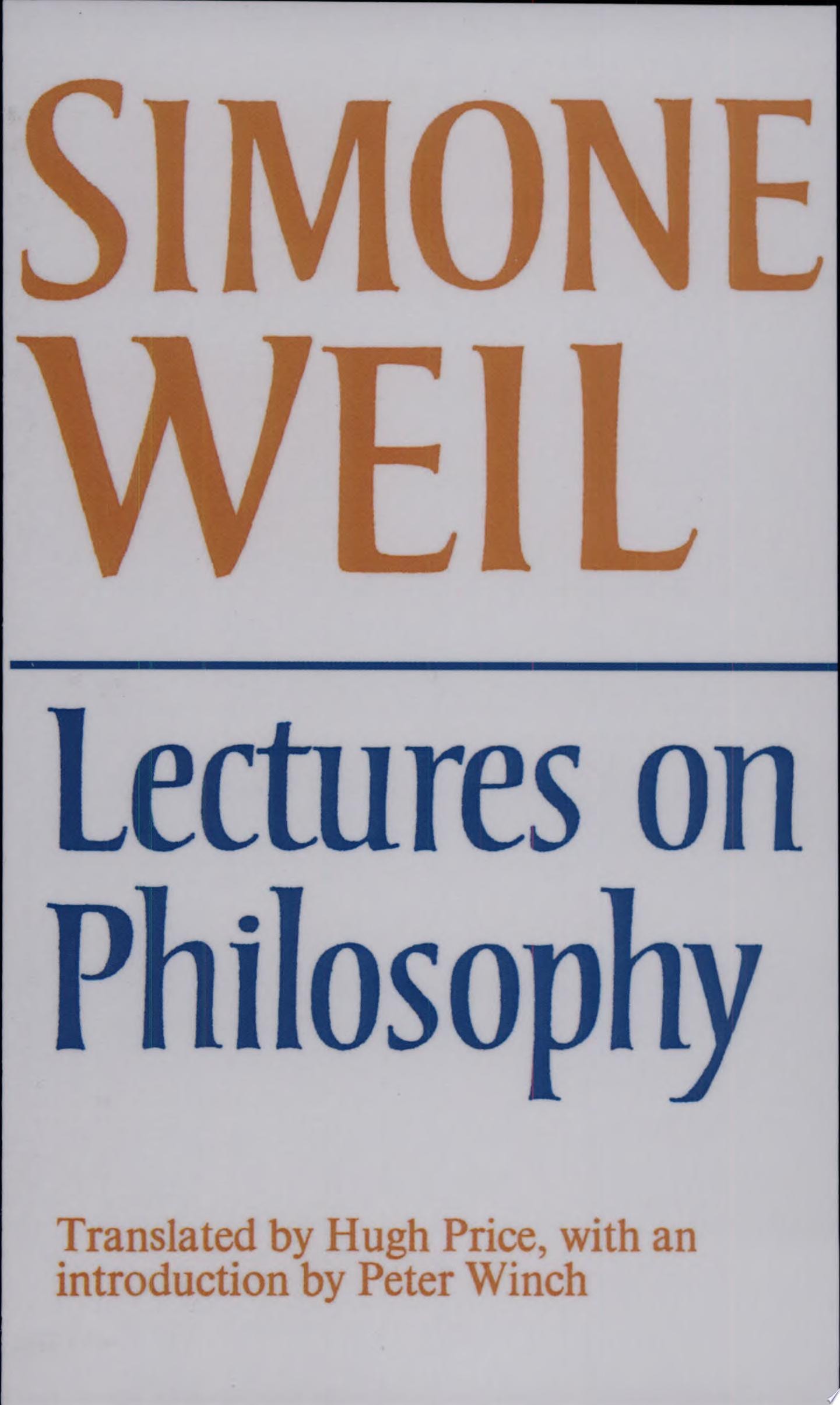 Lectures on Philosophy