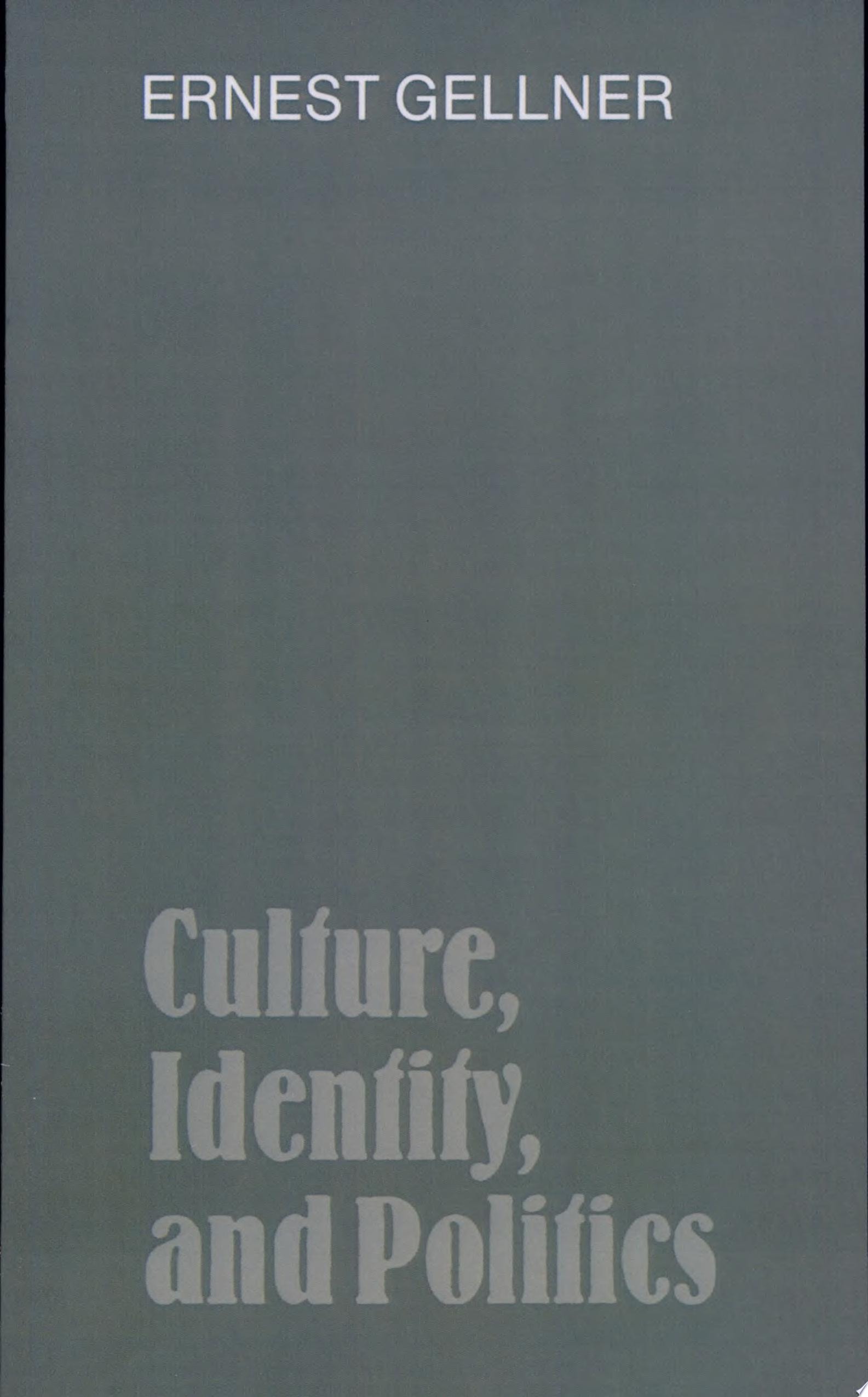 Culture, Identity, and Politics