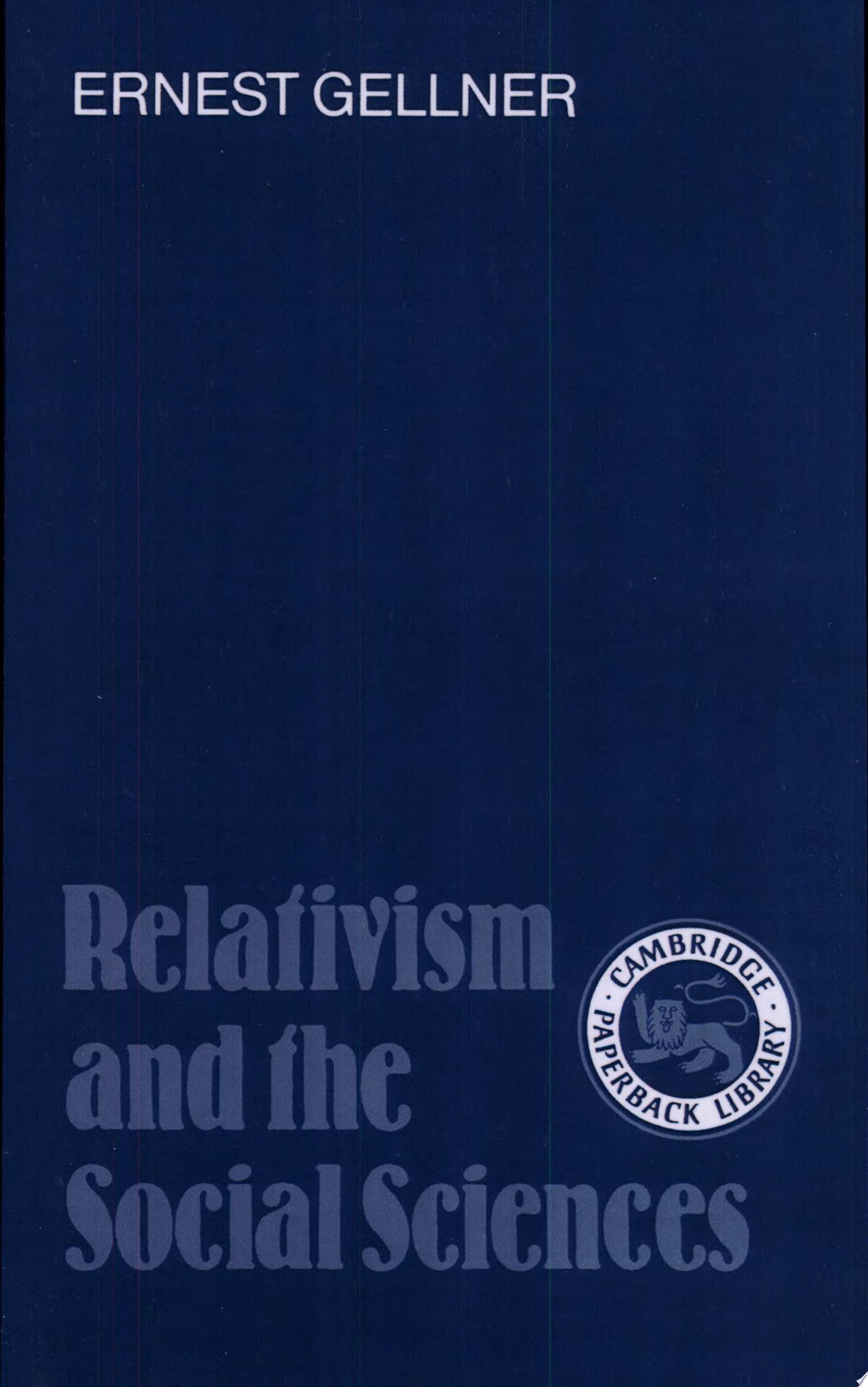 Relativism and the Social Sciences