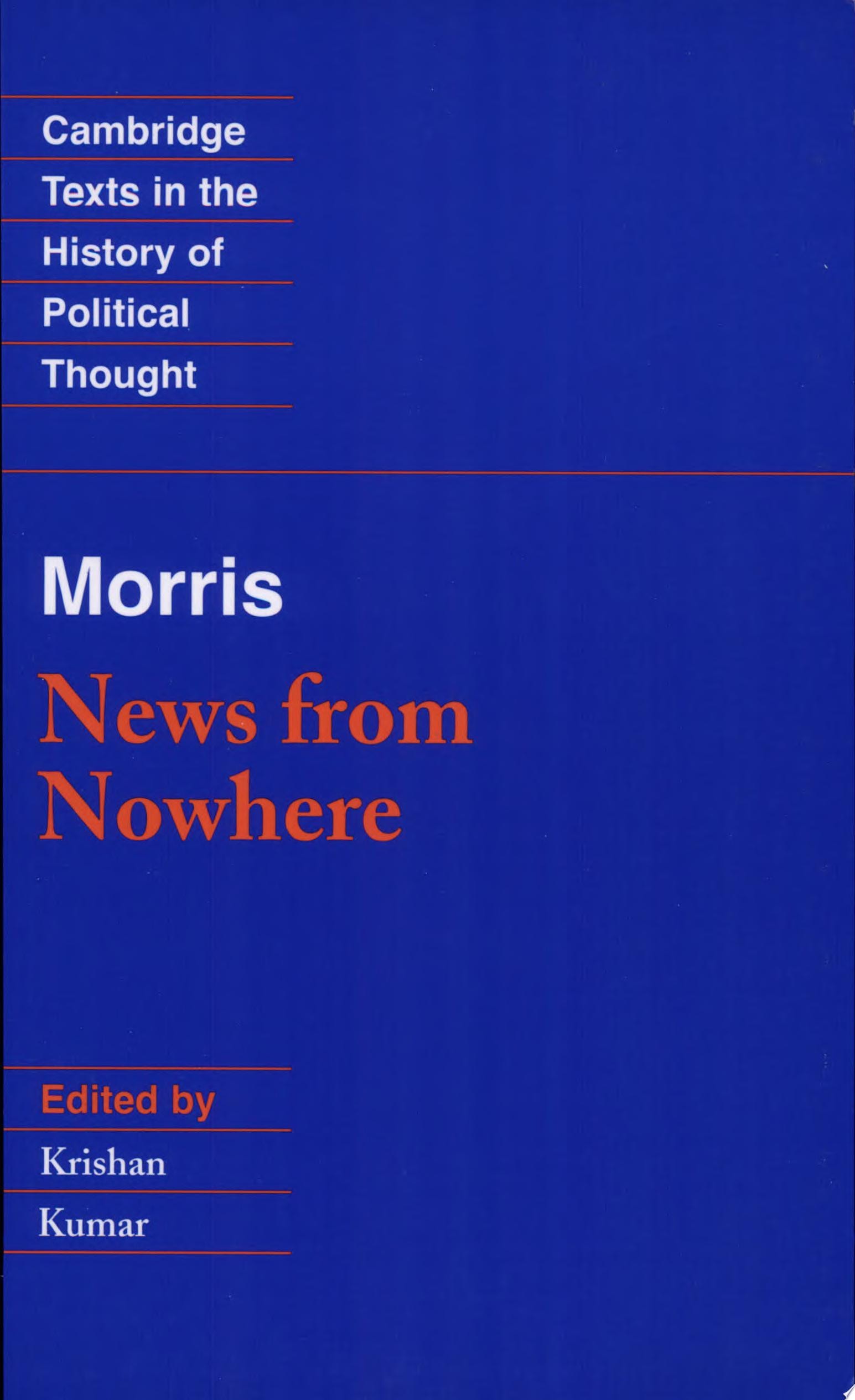 Morris: News from Nowhere