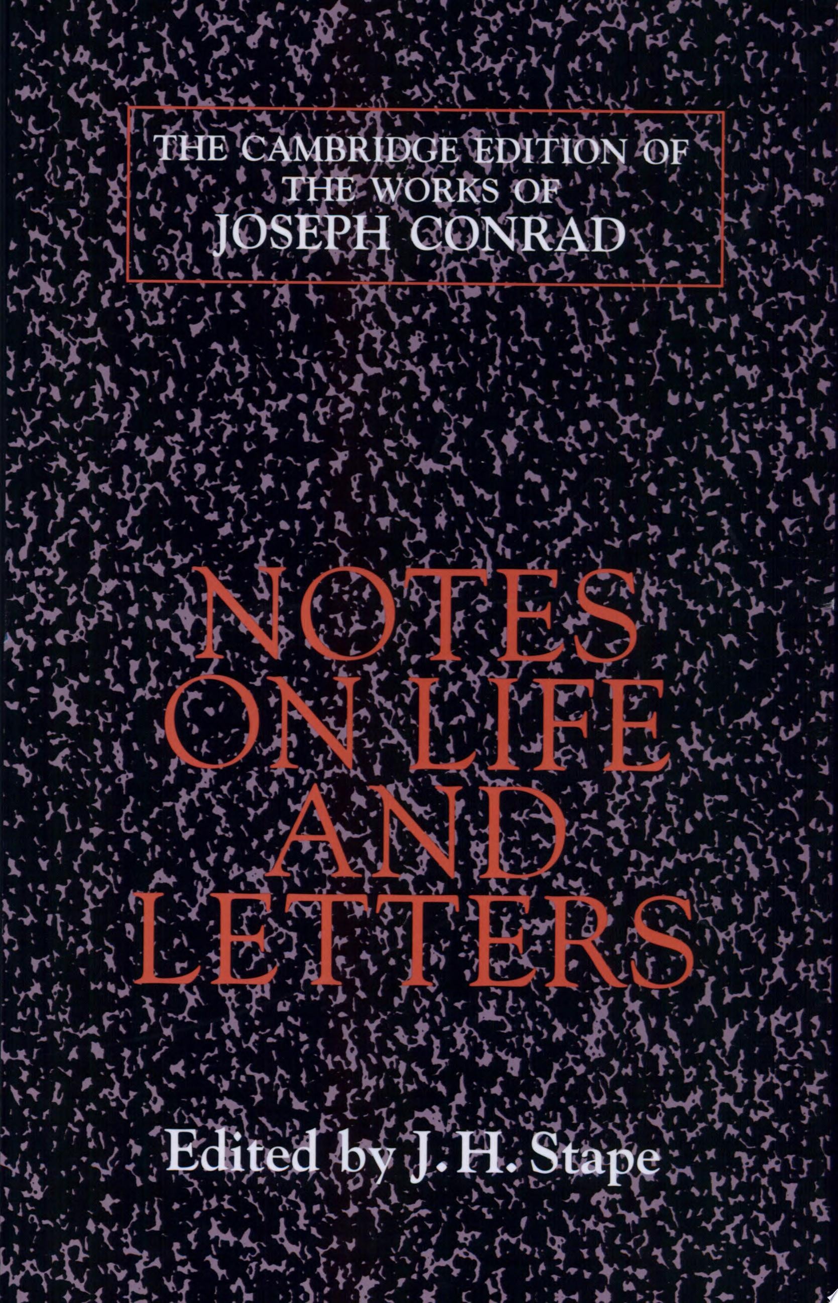 Notes on Life and Letters