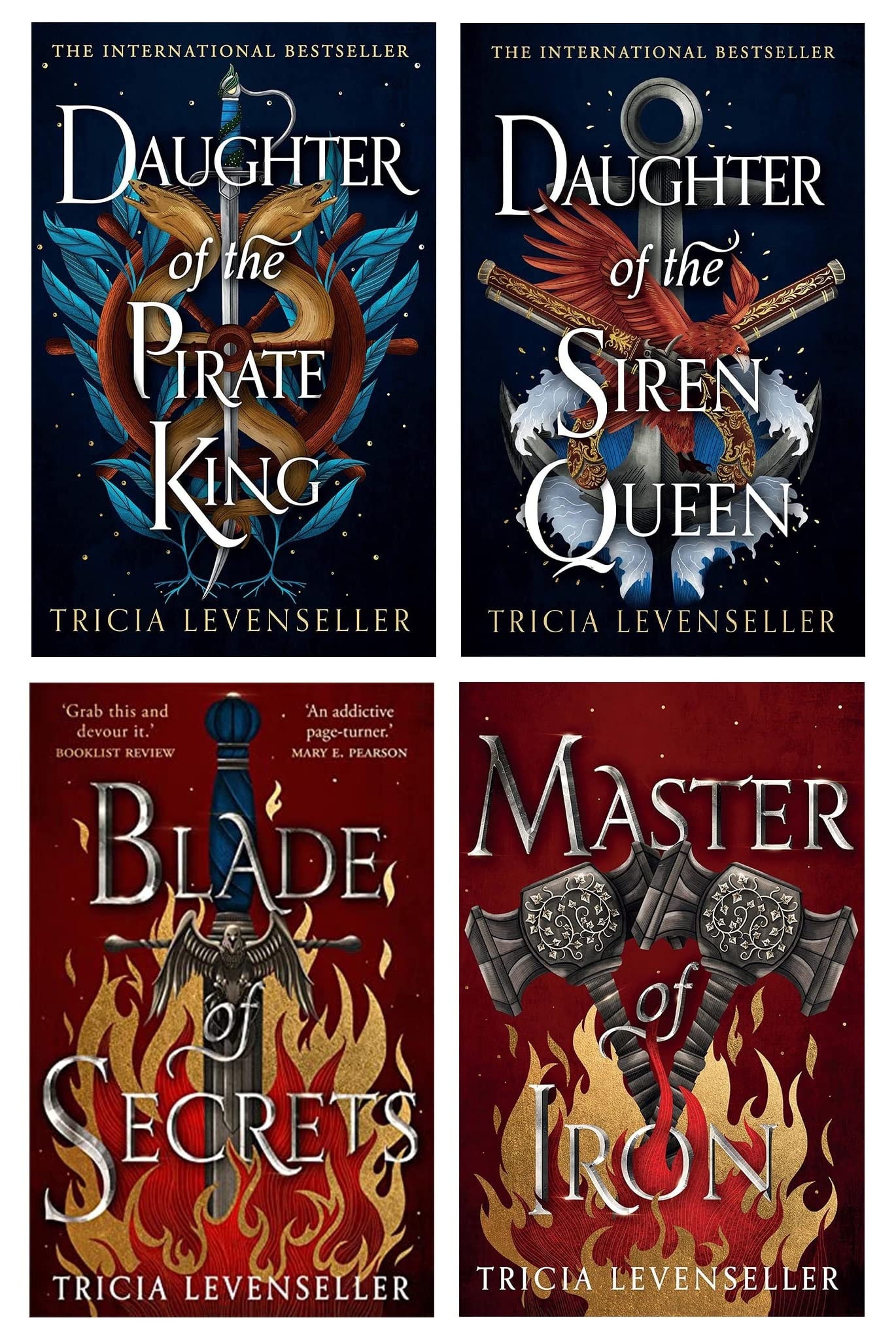 Tricia Levenseller Collection 4 Books Set (Blade of Secrets, Master of Iron, Warrior of the Wild, The Shadows Between Us)