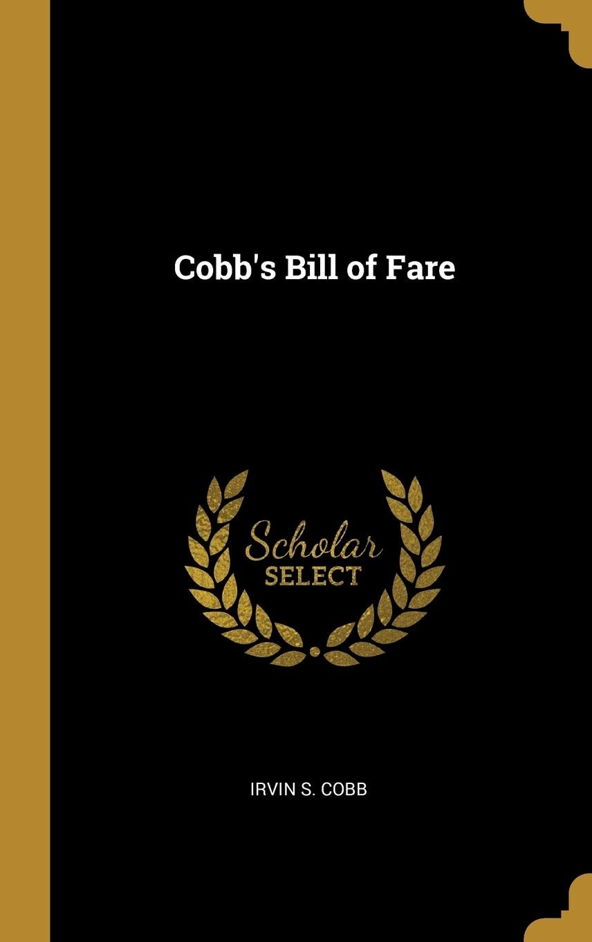 Cobb's Bill-Of-Fare
