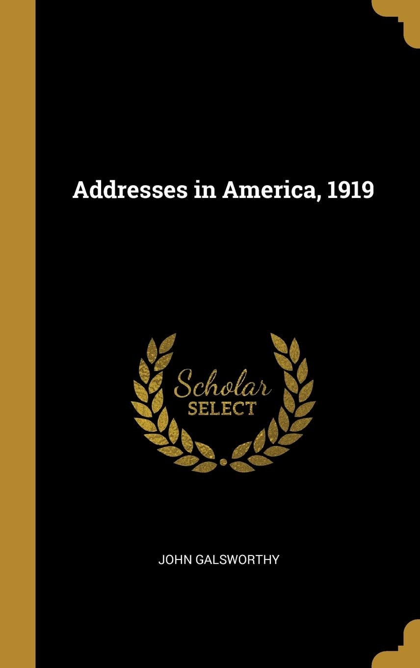 Addresses in America, 1919