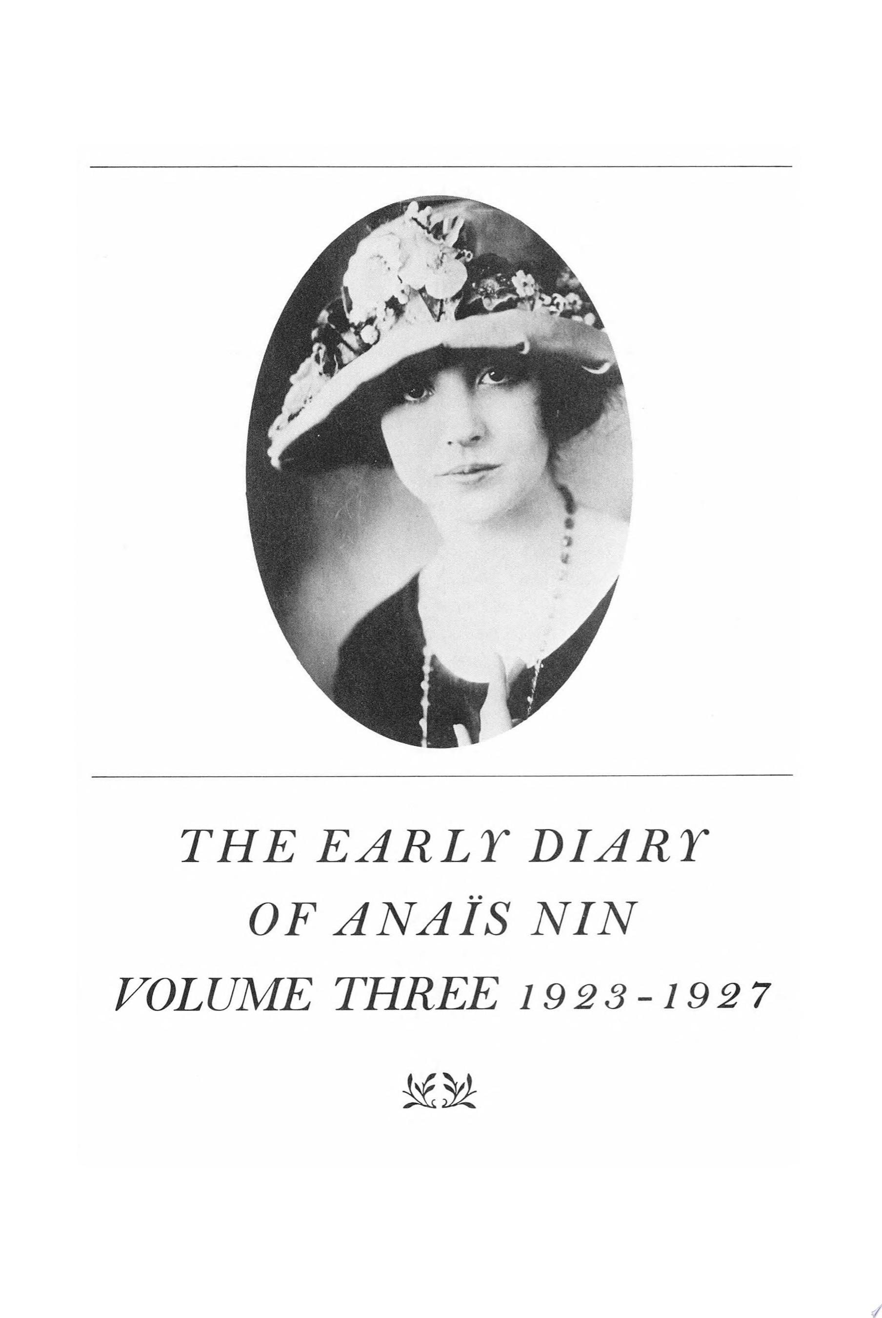 The Early Diary of Anaïs Nin, 1923–1927