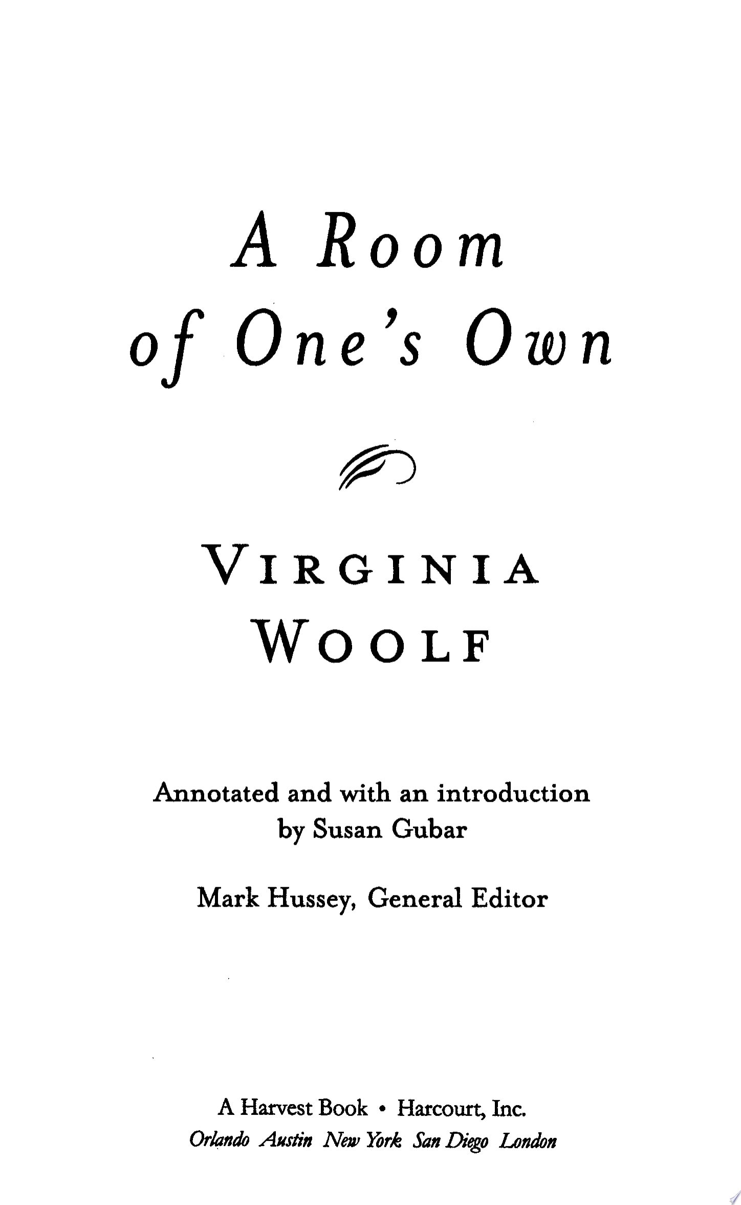 A Room of One's Own