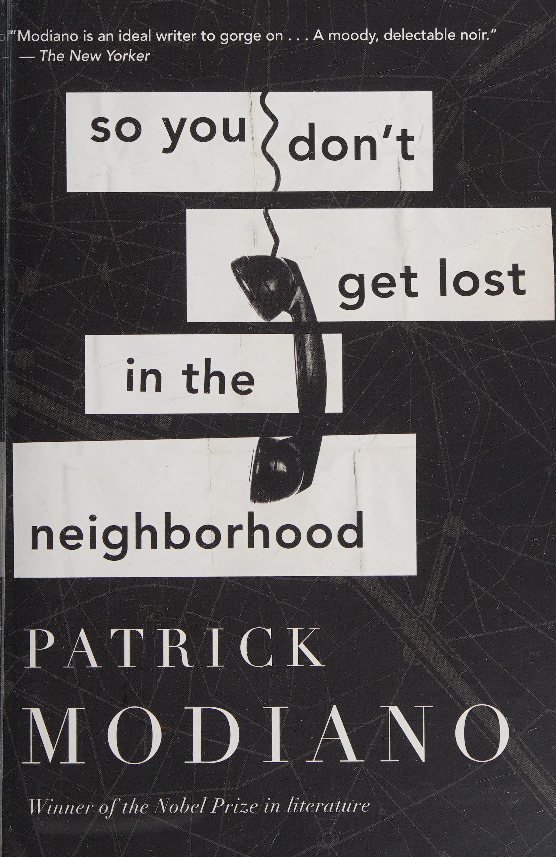 So You Don't Get Lost in the Neighborhood