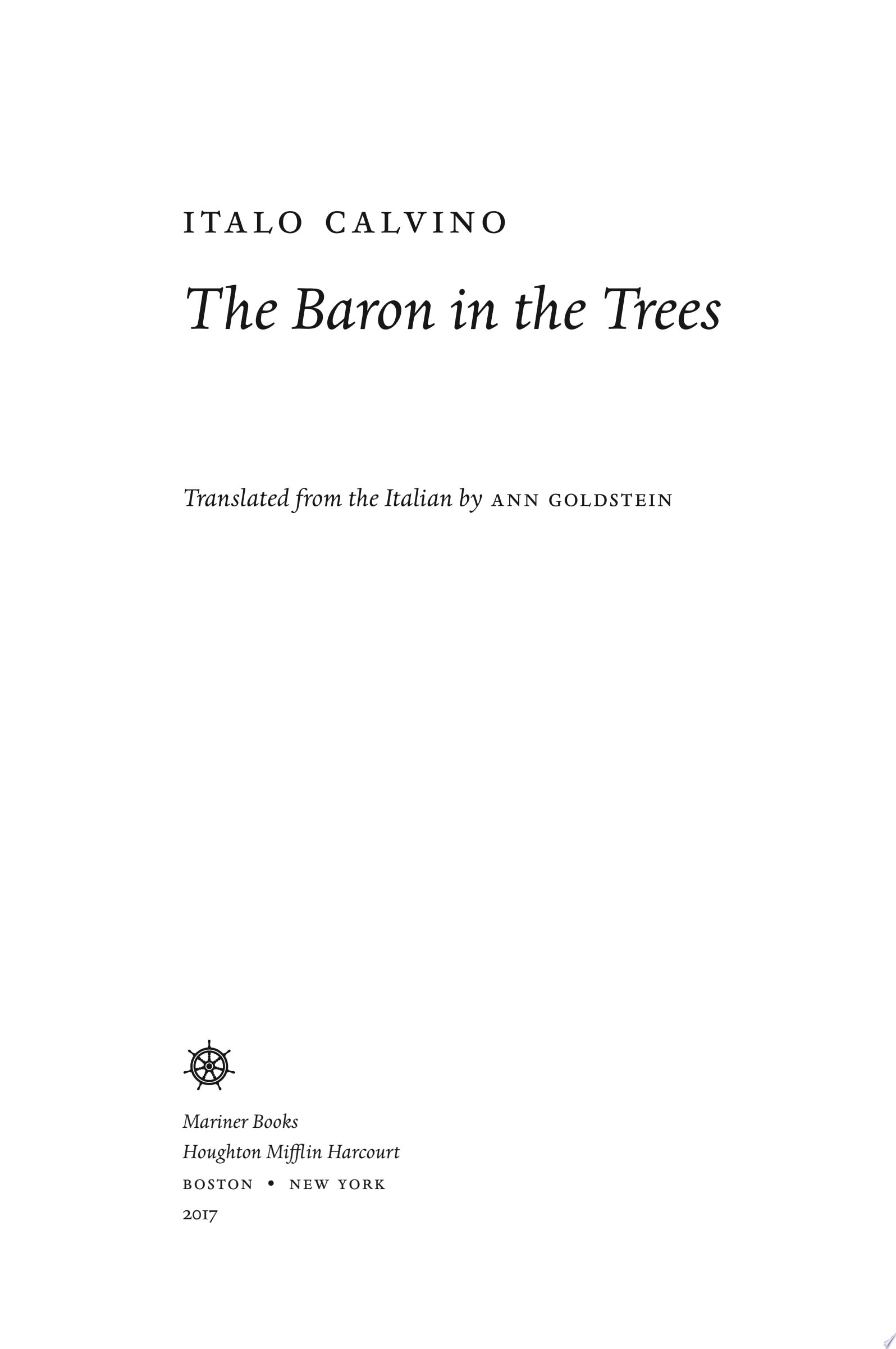 The Baron in the Trees