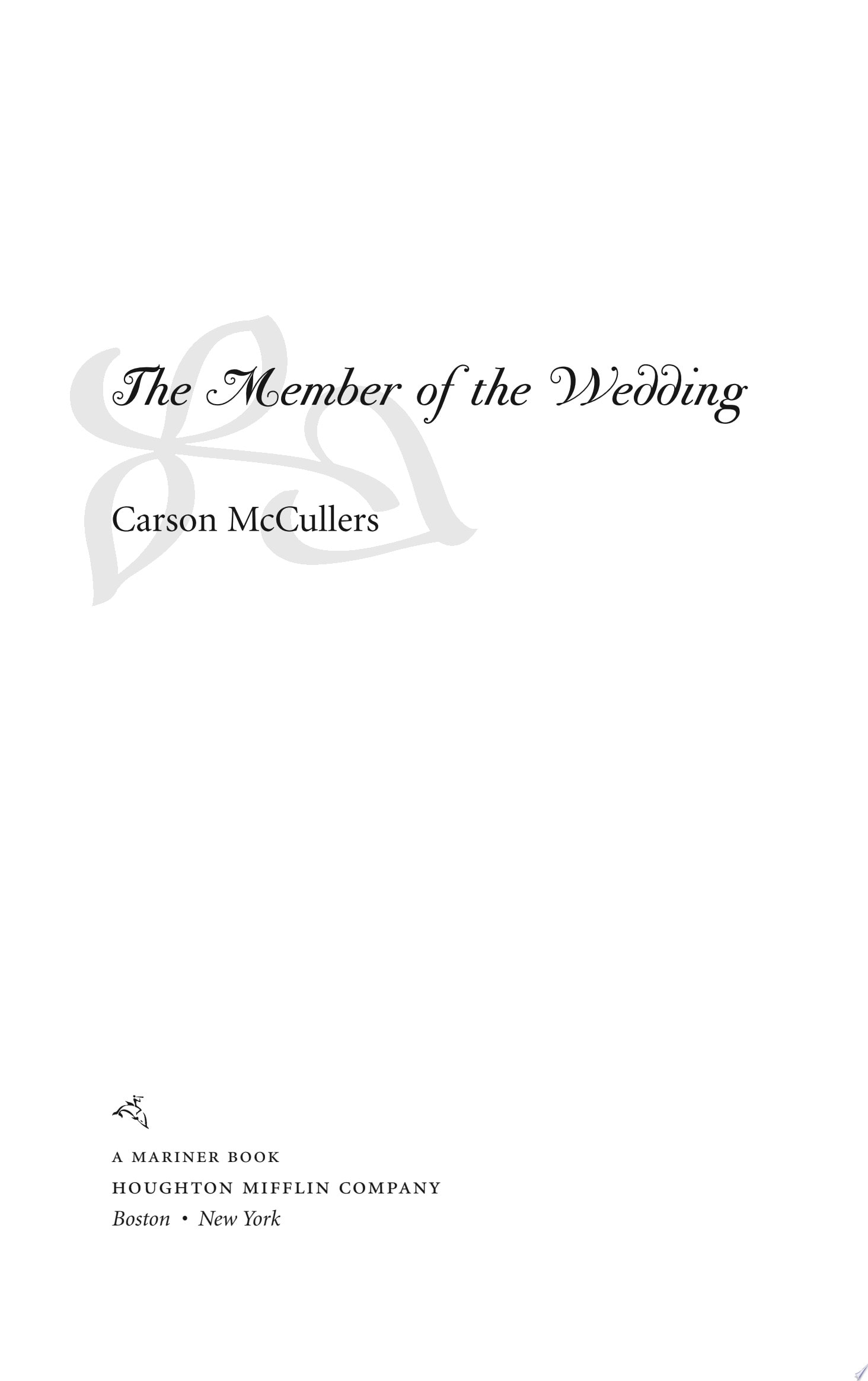 The Member of the Wedding