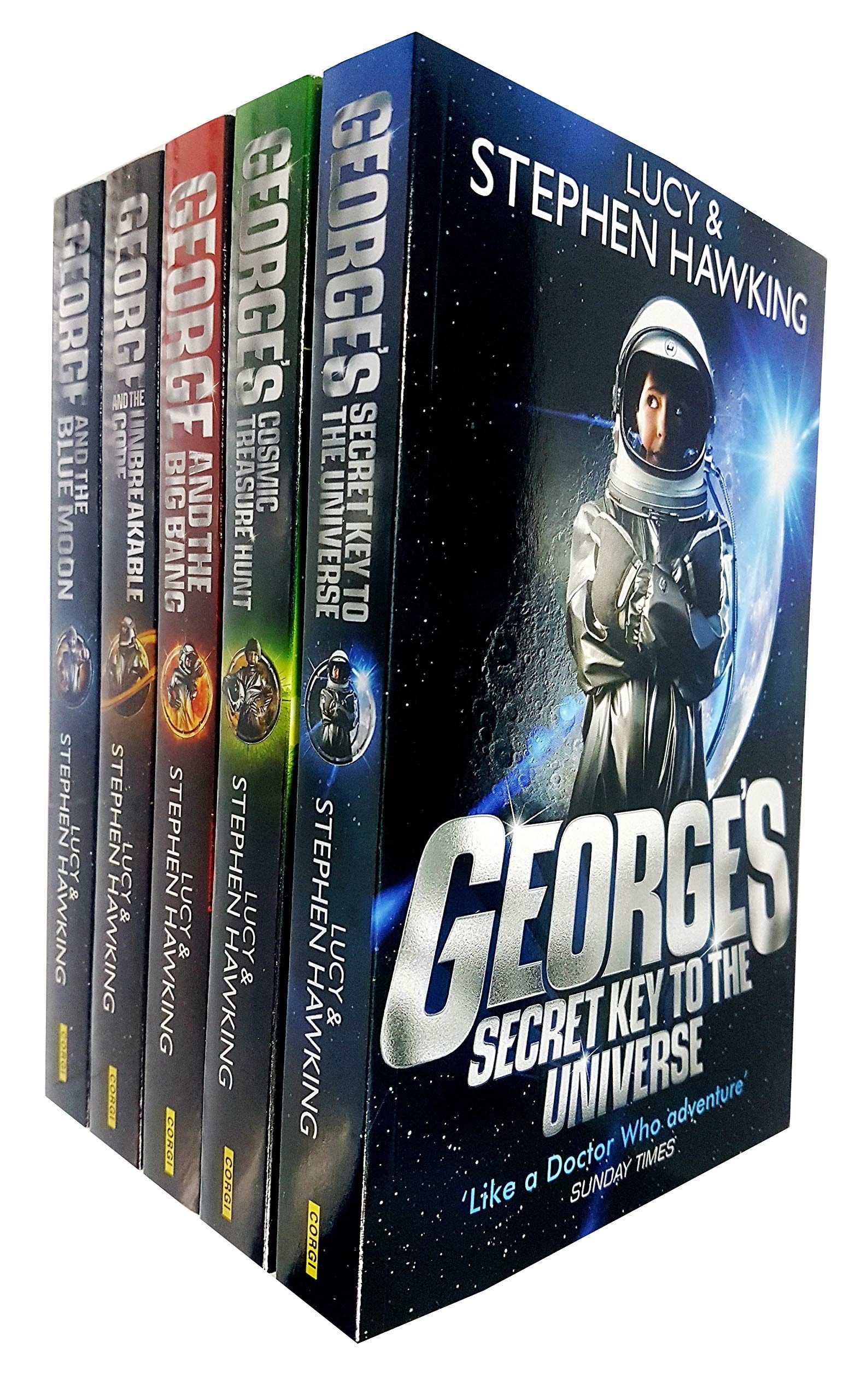 Lucy and Stephen Hawking George Series Collection Set of 4 Books (Key to the Universe, Cosmic Treasure Hunt, Big Bang, Unbreakable, Blue Moon) Books For 9+ years old