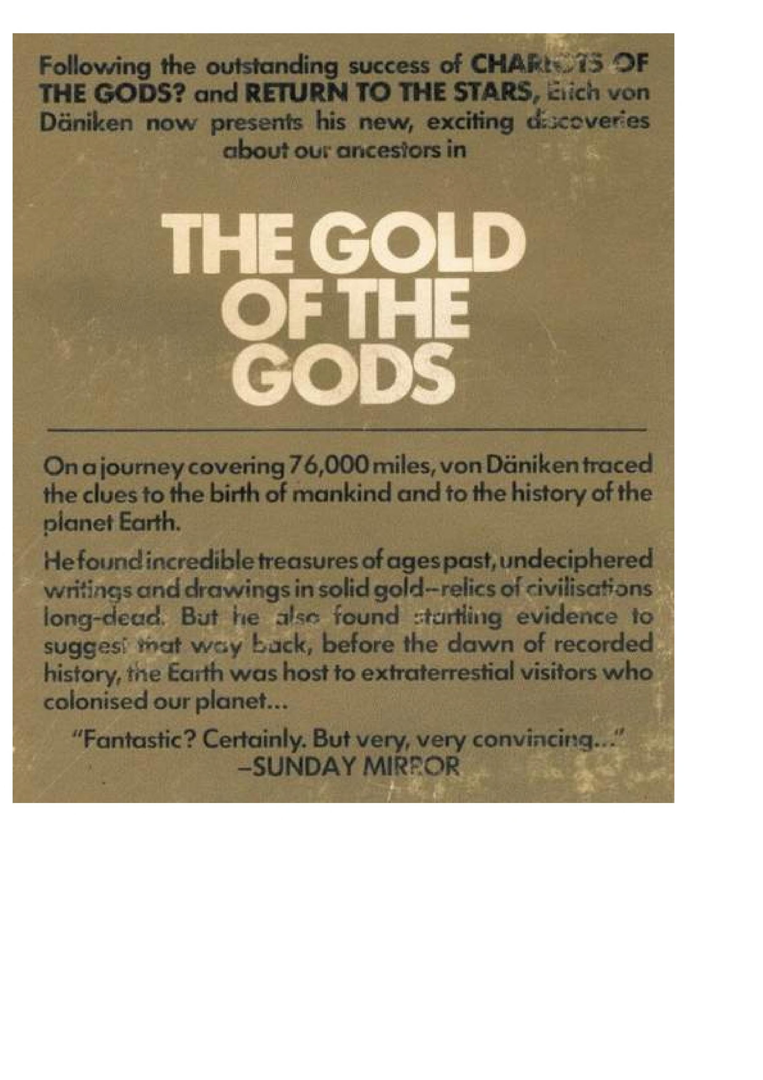 The Gold of the Gods
