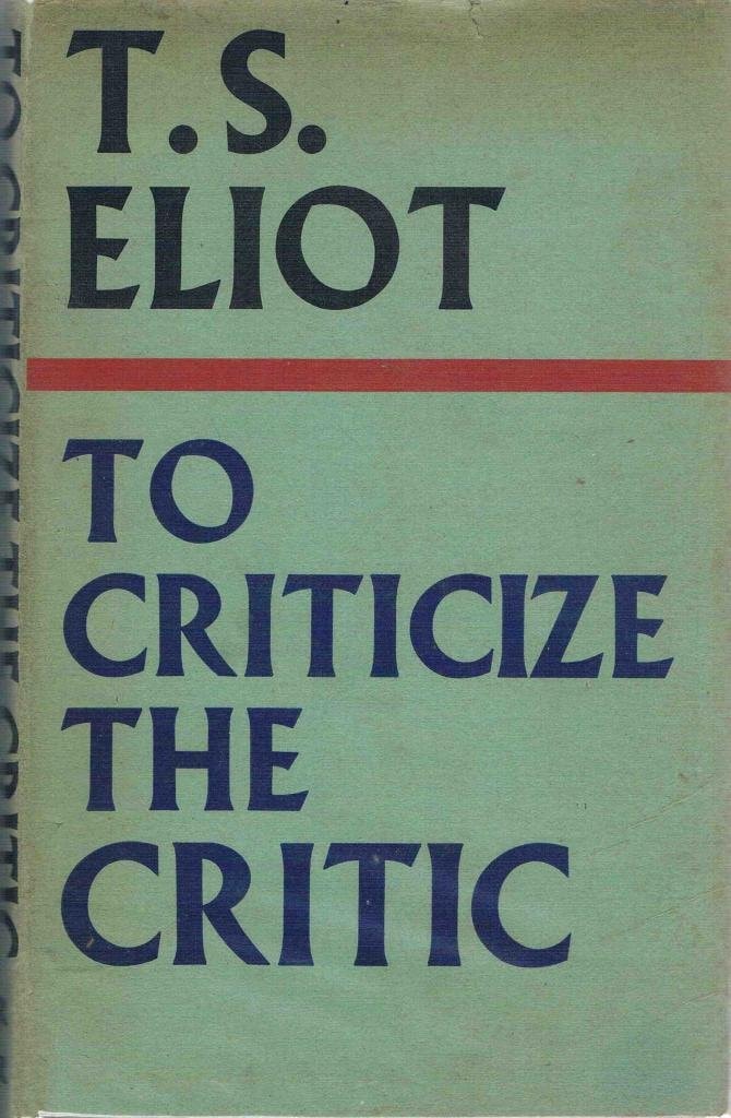 To Criticize the Critic