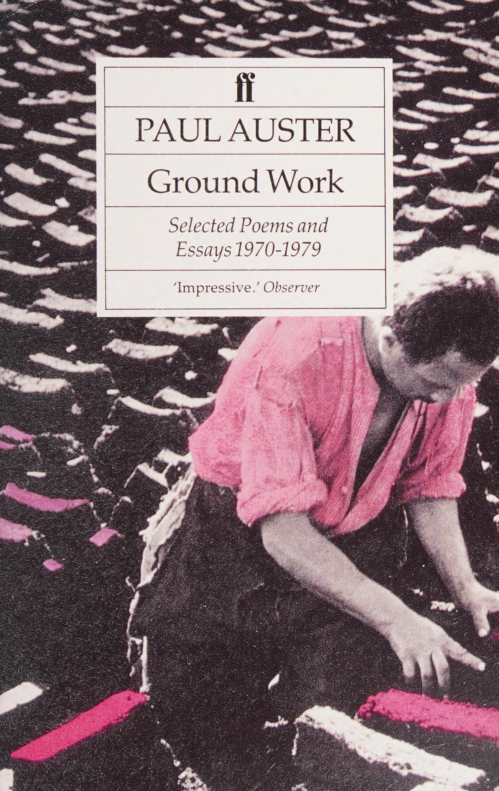 Ground Work Selected Poems and Essays 1970-1979