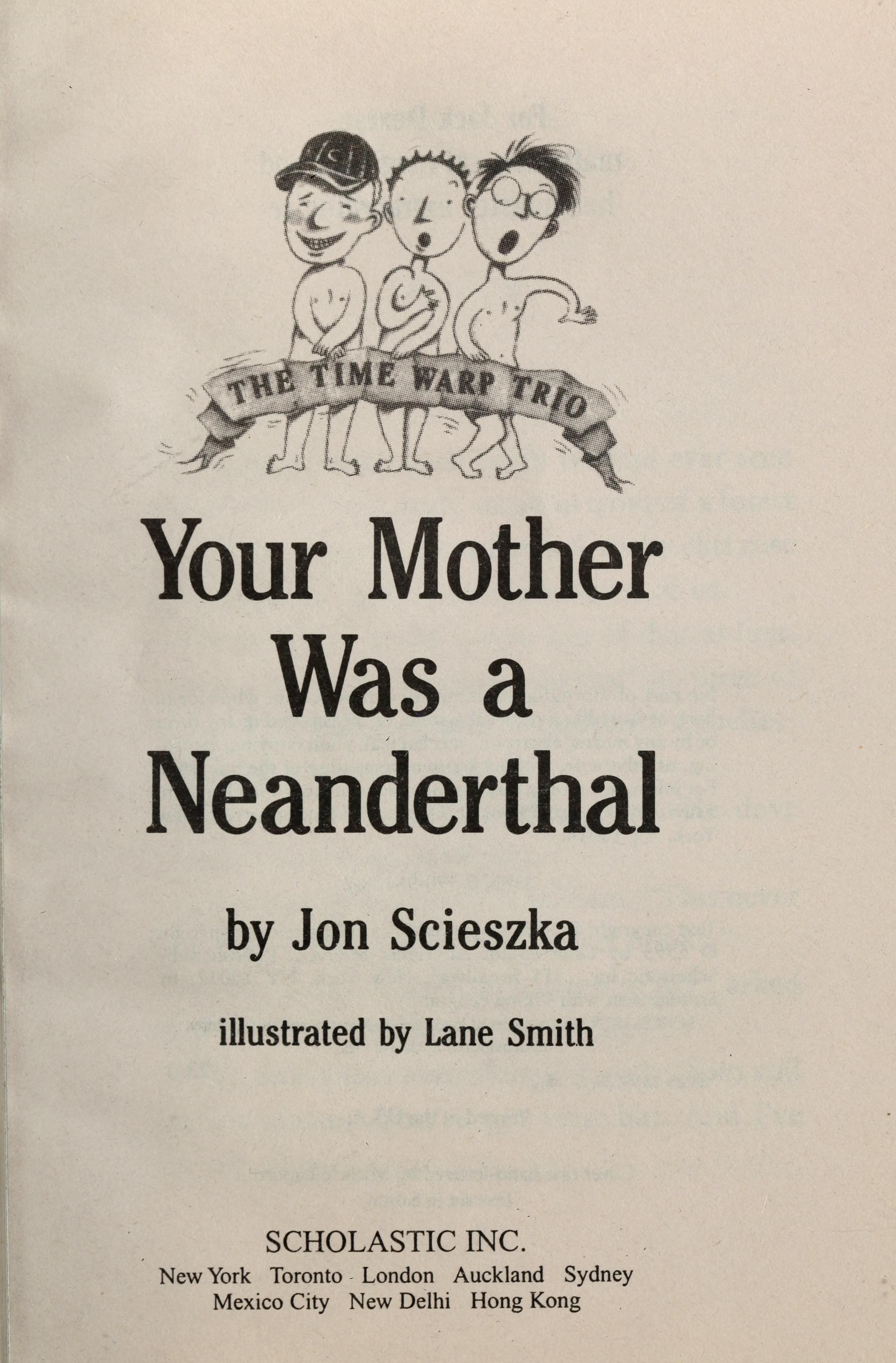 Your Mother Was a Neanderthal