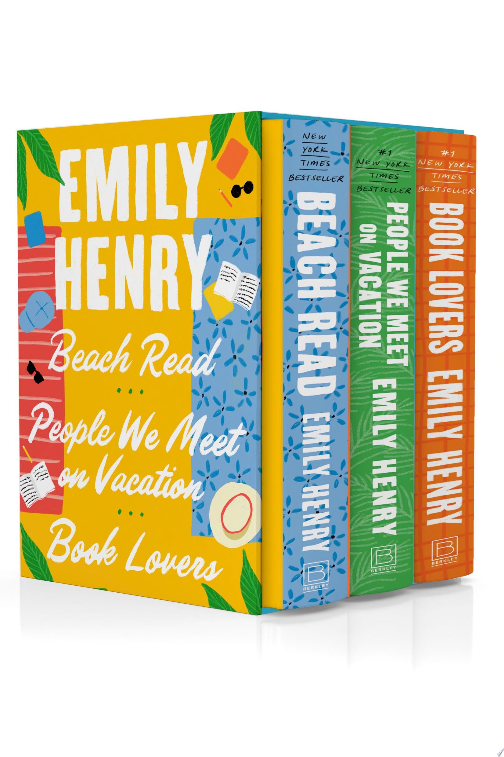 Emily Henry 3-Book Boxed Set Beach Read, People We Meet on Vacation, and Book Lovers
