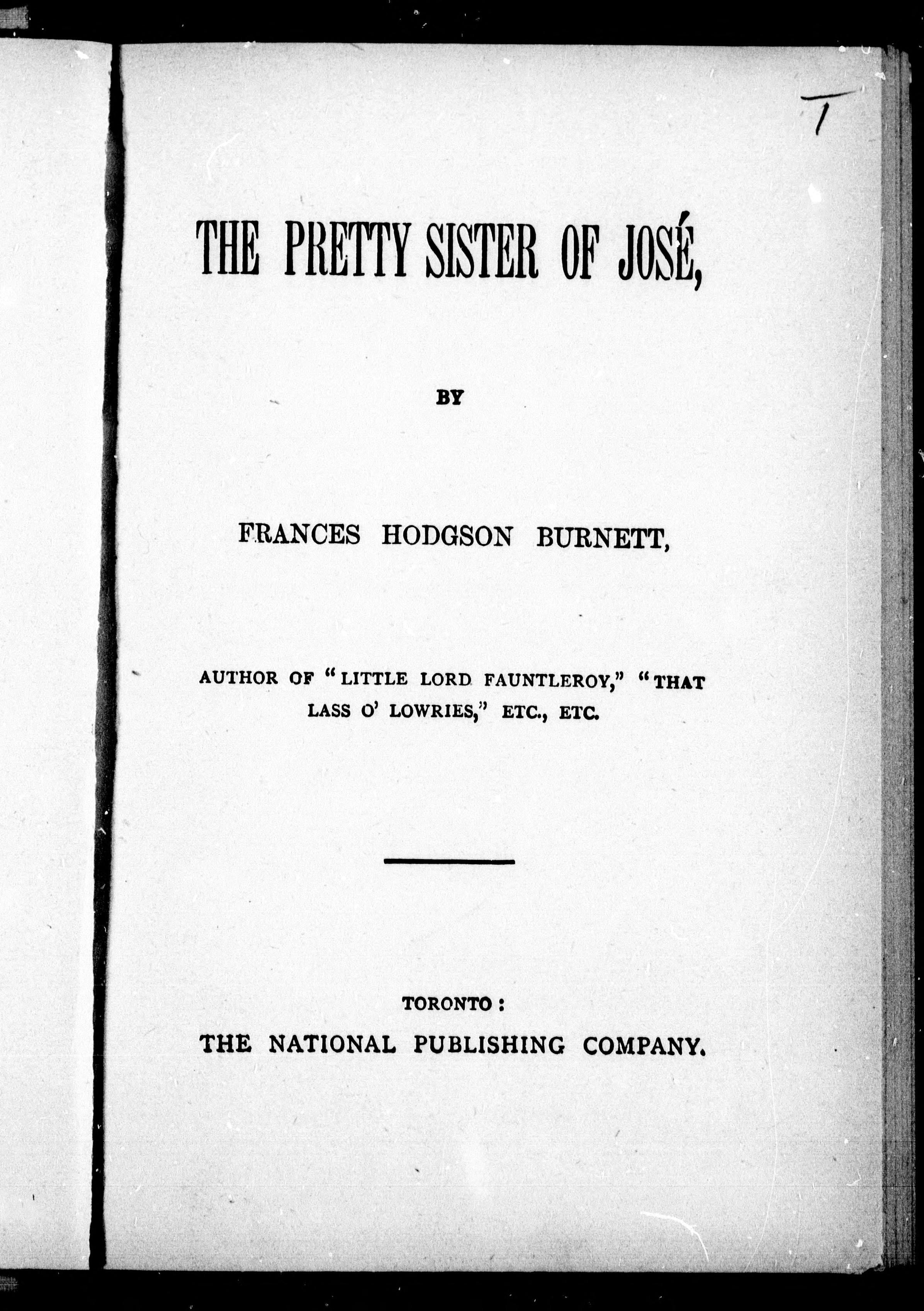 The Pretty Sister of José