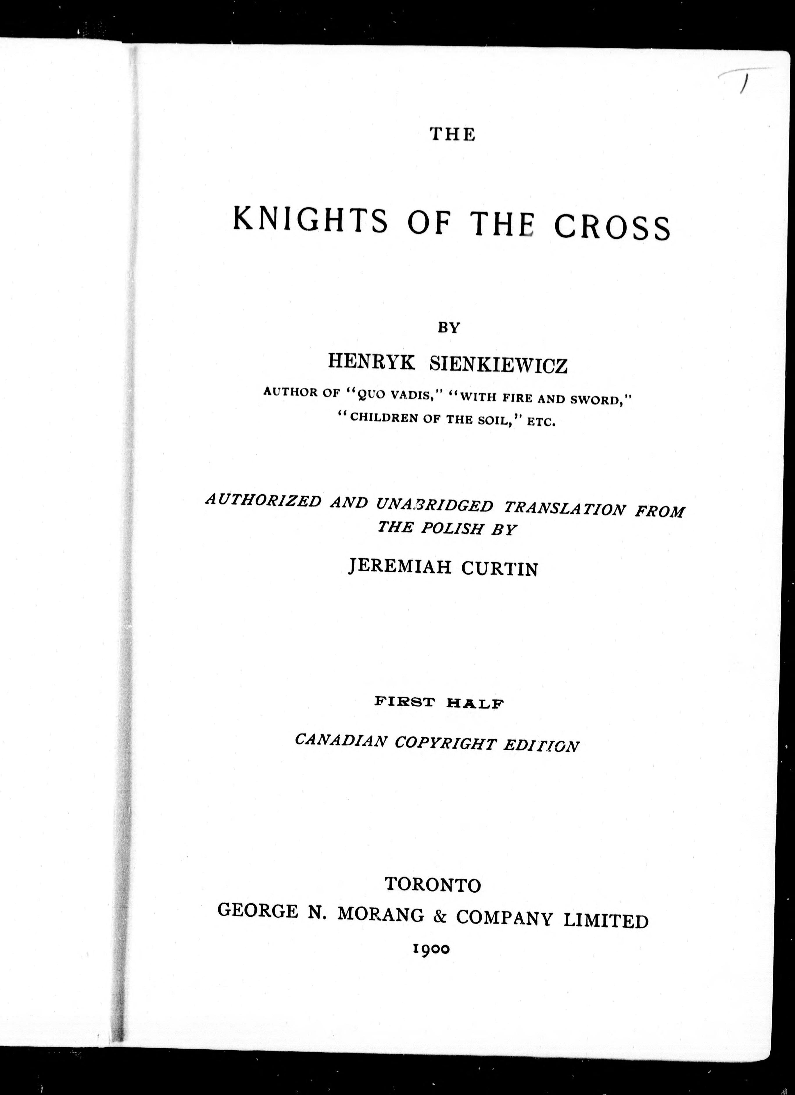 The Knights of the Cross