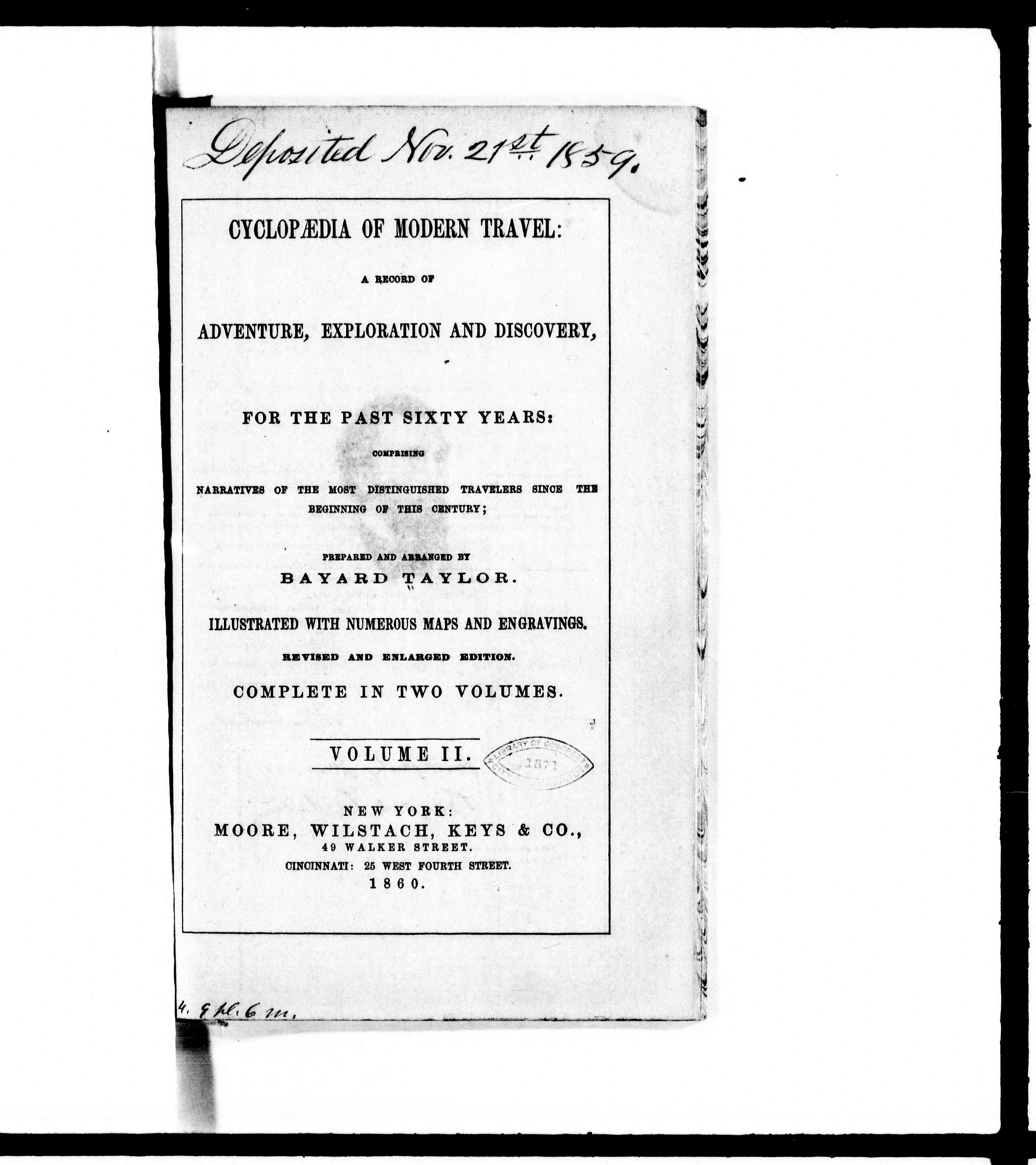 Cyclopaedia of modern travel: a record of adventure, exploration and discovery for the past sixty years : comprising narratives of the most distinguished travelers since the beginning of this century
