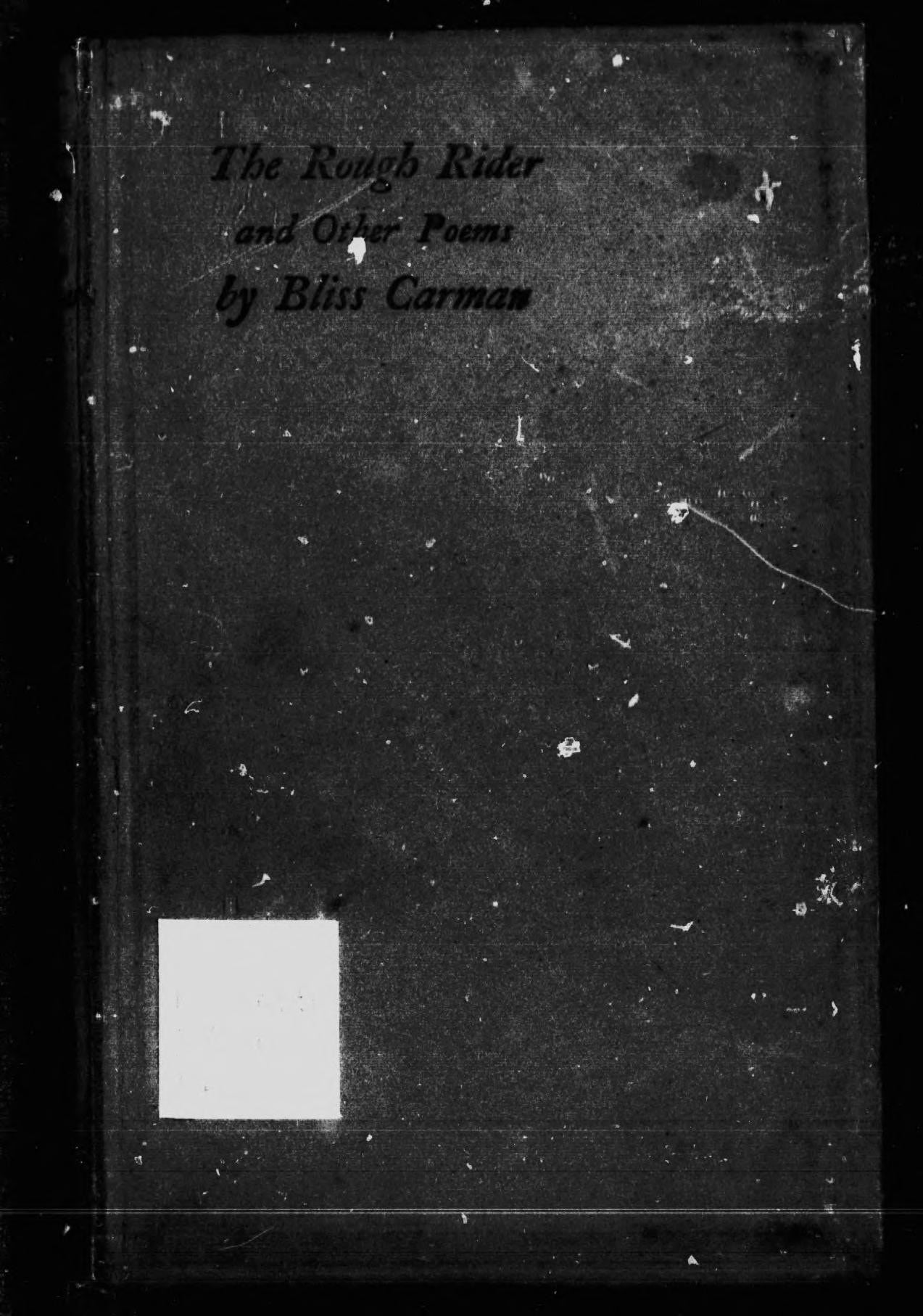 The Rough Rider, and Other Poems [microform]