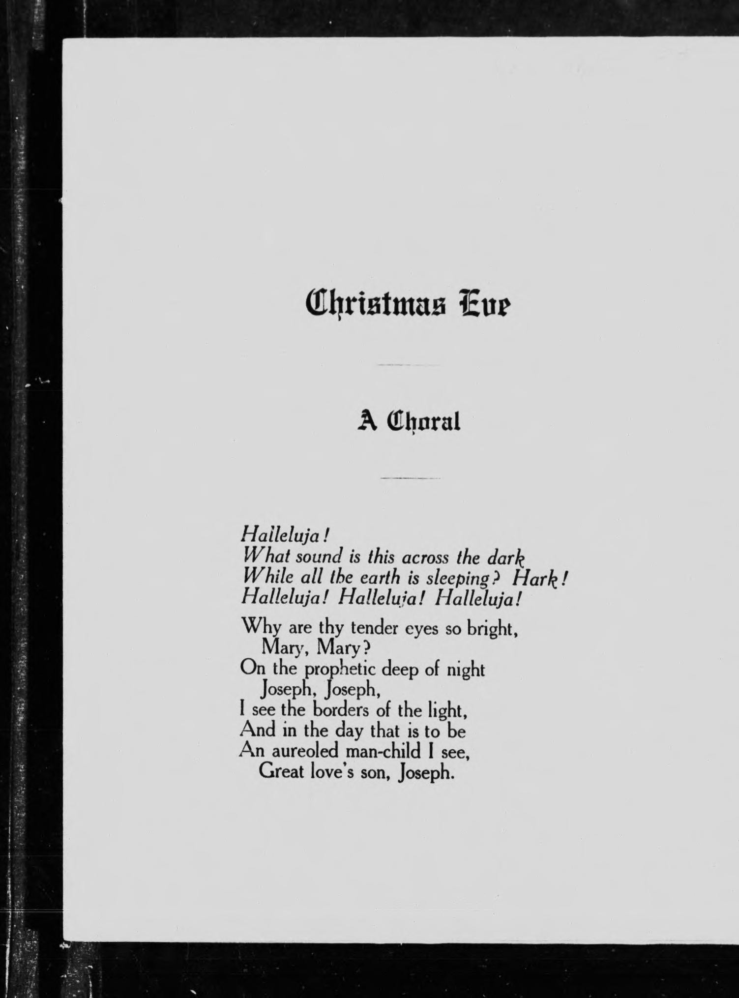 Christmas Eve [microform] : a Choral