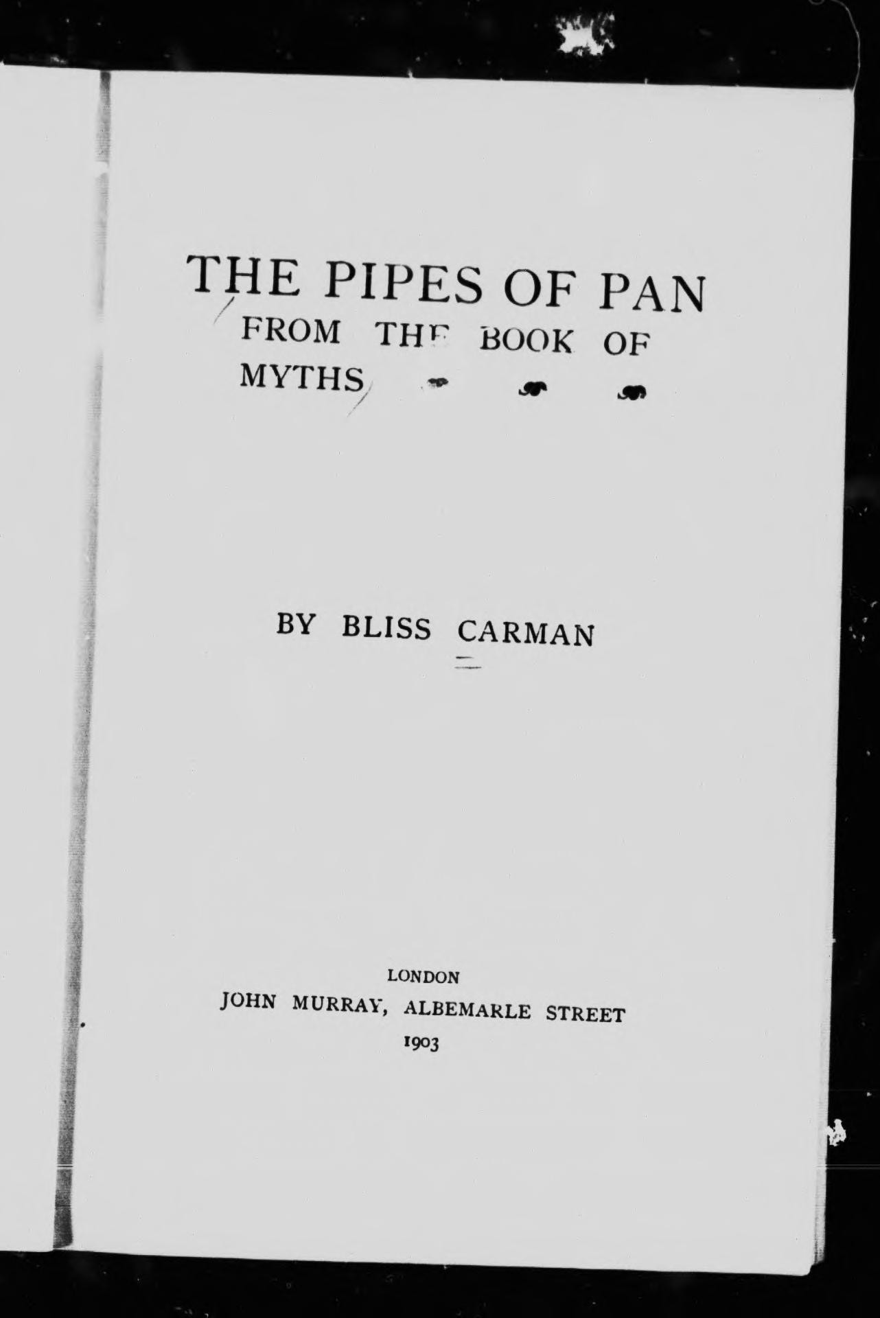 From the Book of Myths [microform]