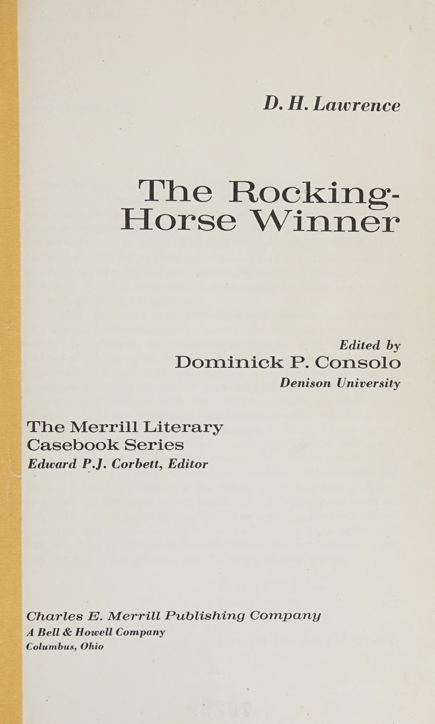 The Rocking-Horse Winner