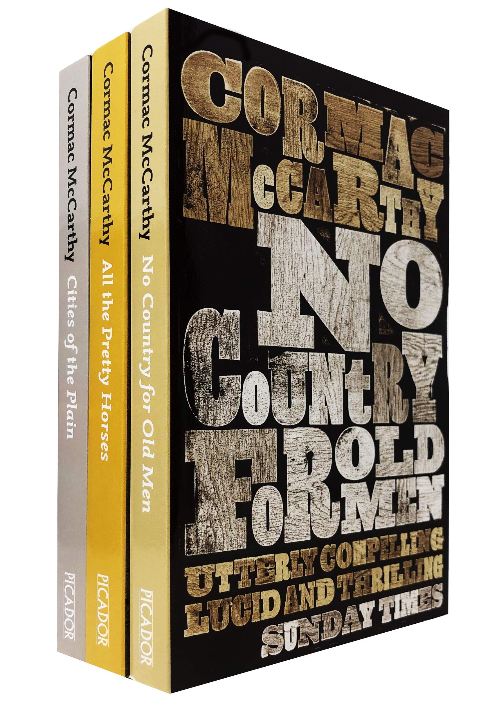 Border Trilogy Series Collection 3 Books Set By Cormac McCarthy (All the Pretty Horses, The Crossing, Cities of the Plain)