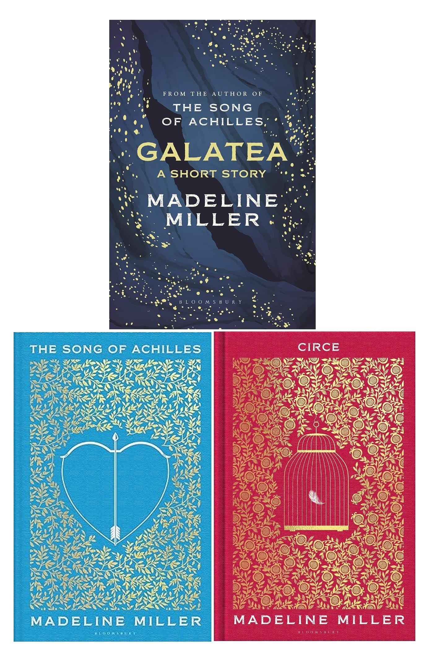Madeline Miller 3 Books Collection Set (The Song of Achilles, Circe, Galatea)