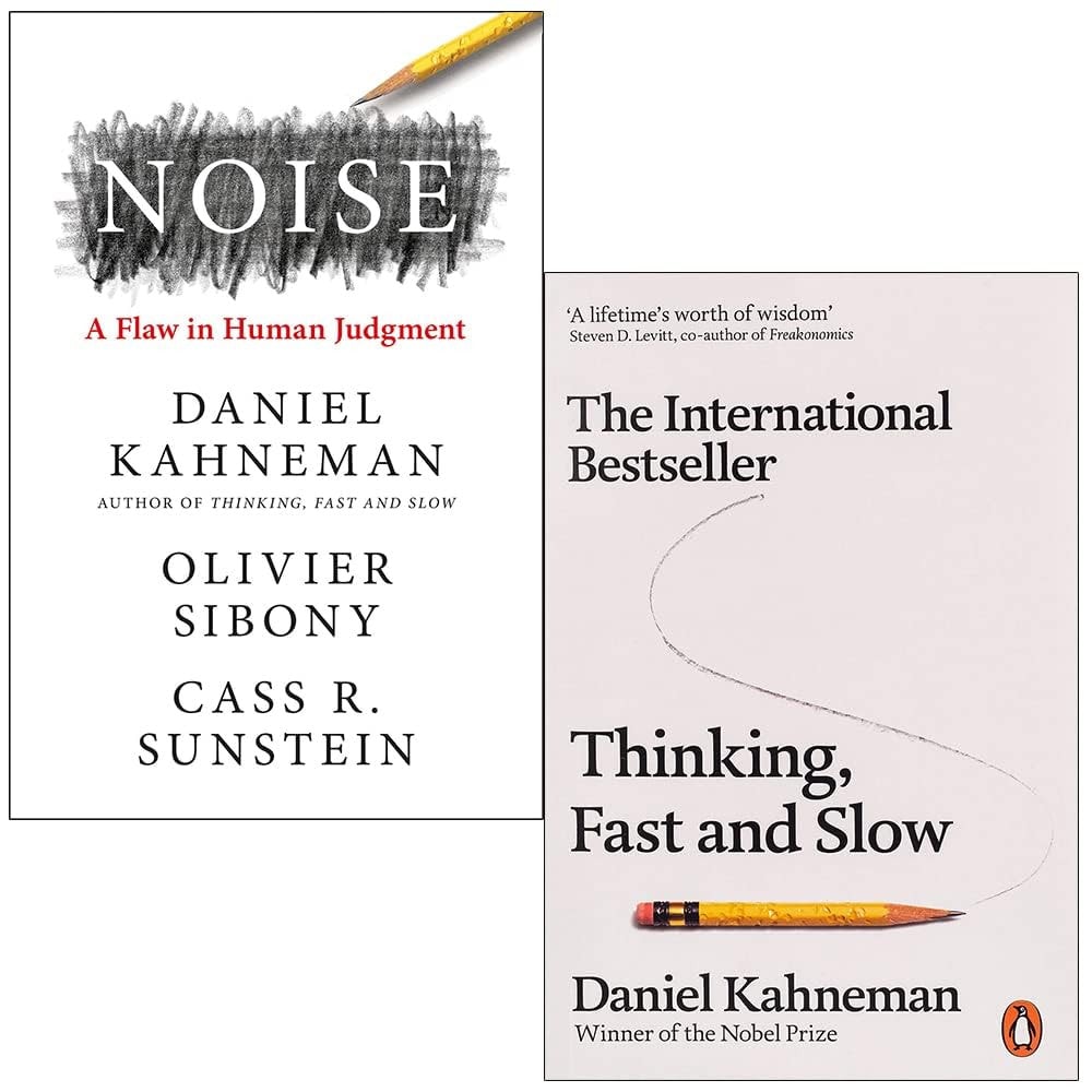 Daniel Kahneman 2 Books Collection Set (Noise & Thinking, Fast and Slow)