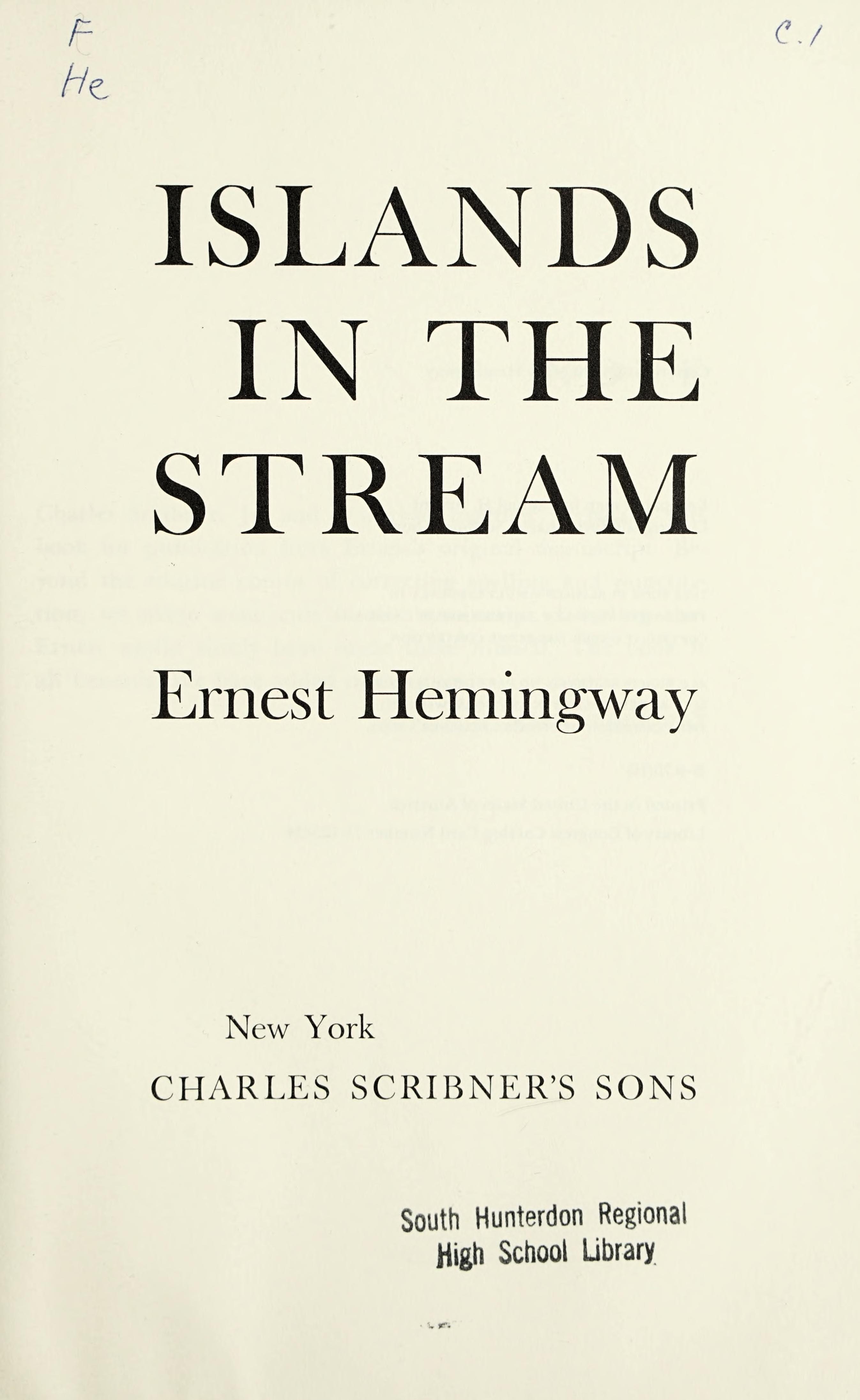 Islands in the Stream