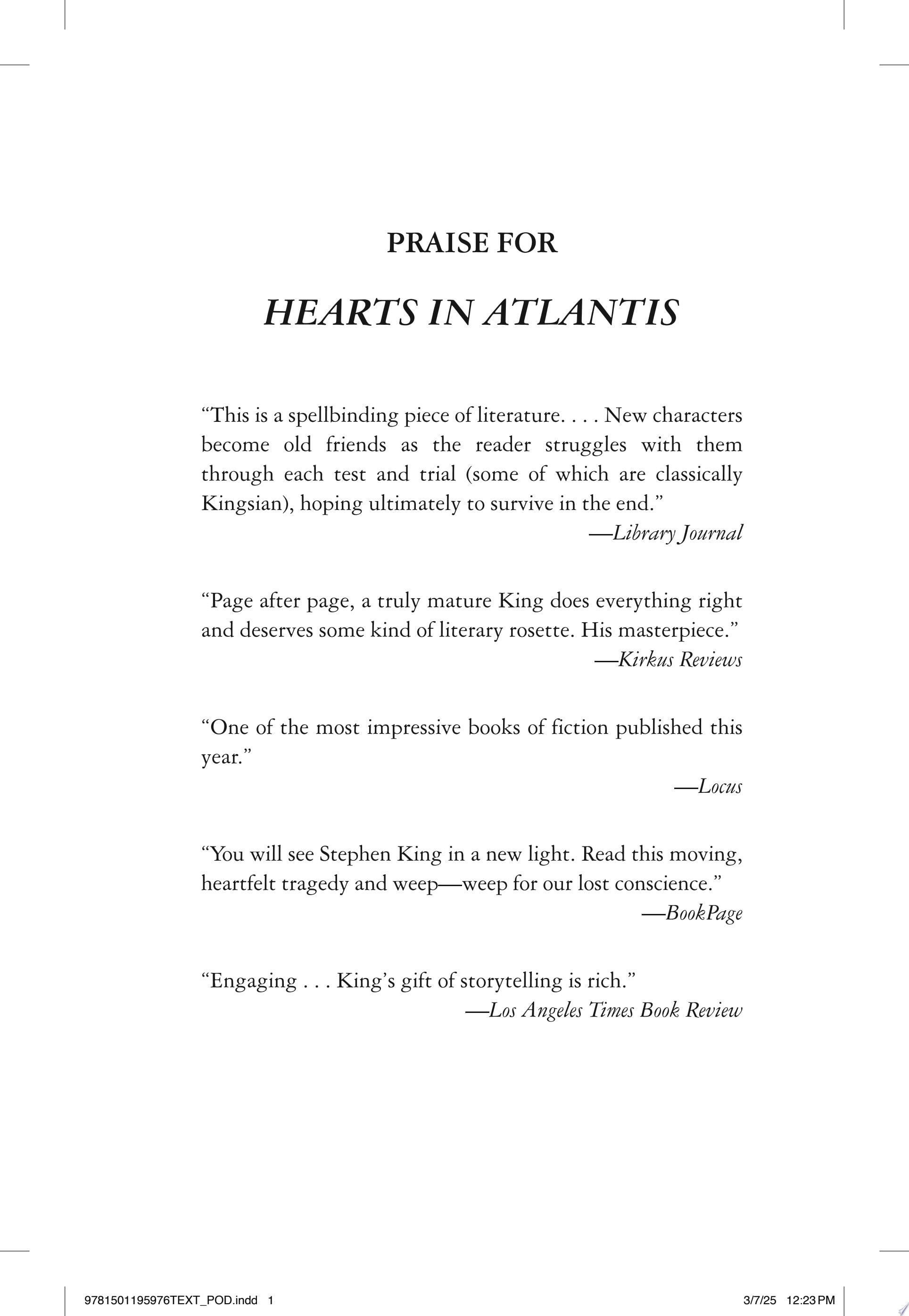 Hearts in Atlantis
