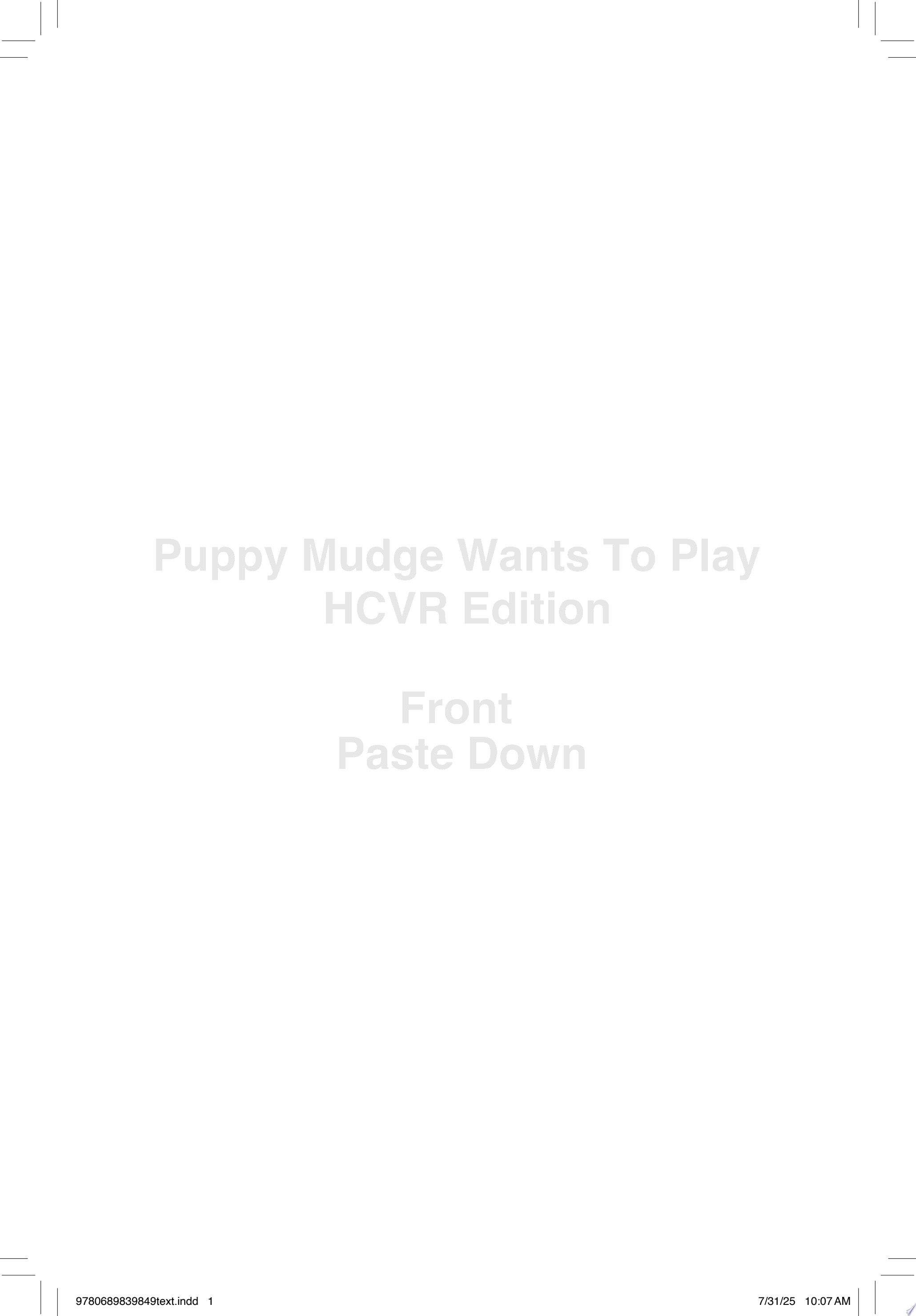 Puppy Mudge Wants to Play