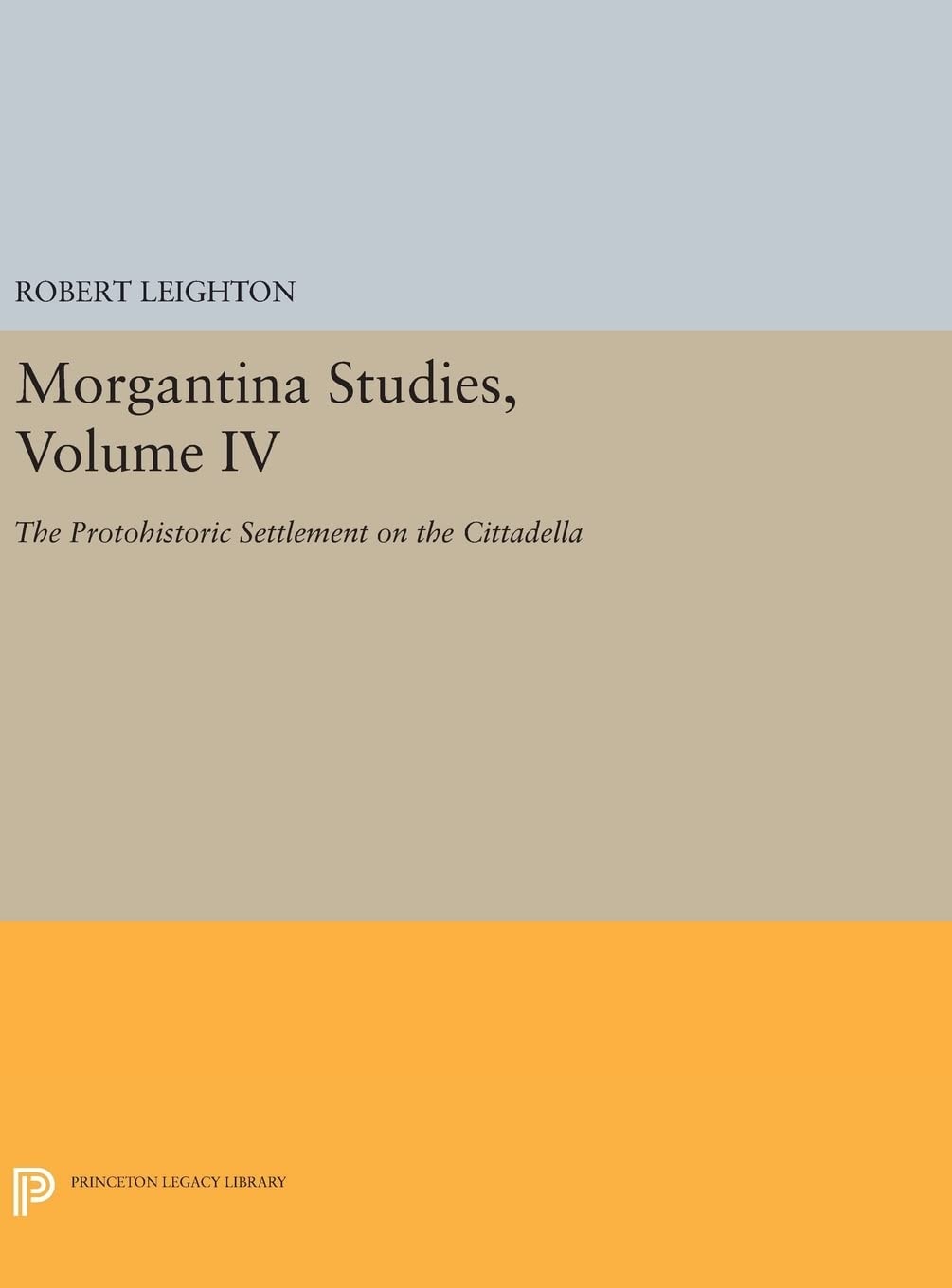 Morgantina Studies, Volume IV The Protohistoric Settlement on the Cittadella
