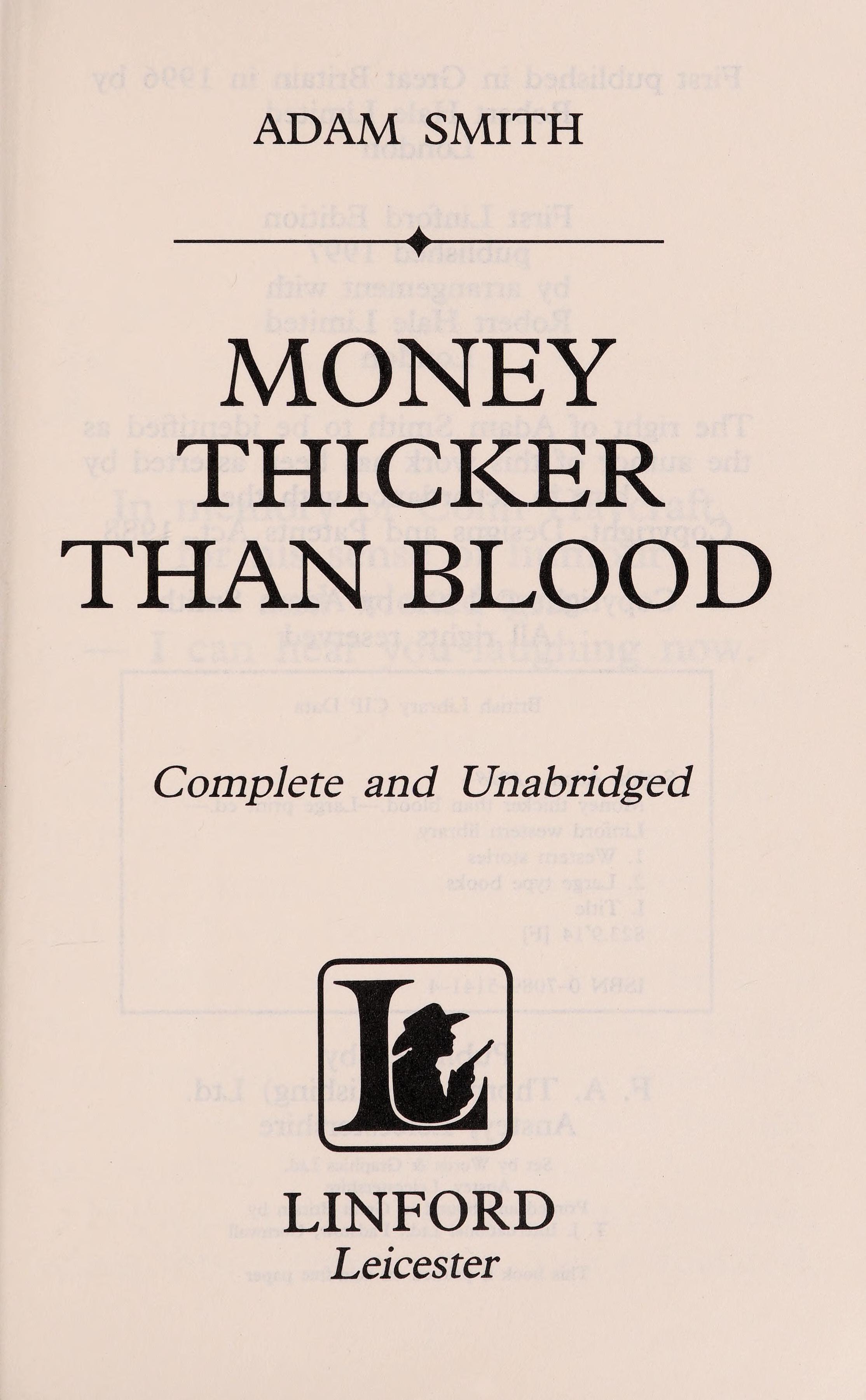 Money Thicker Than Blood
