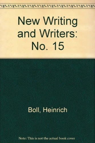 New Writing and Writers 15