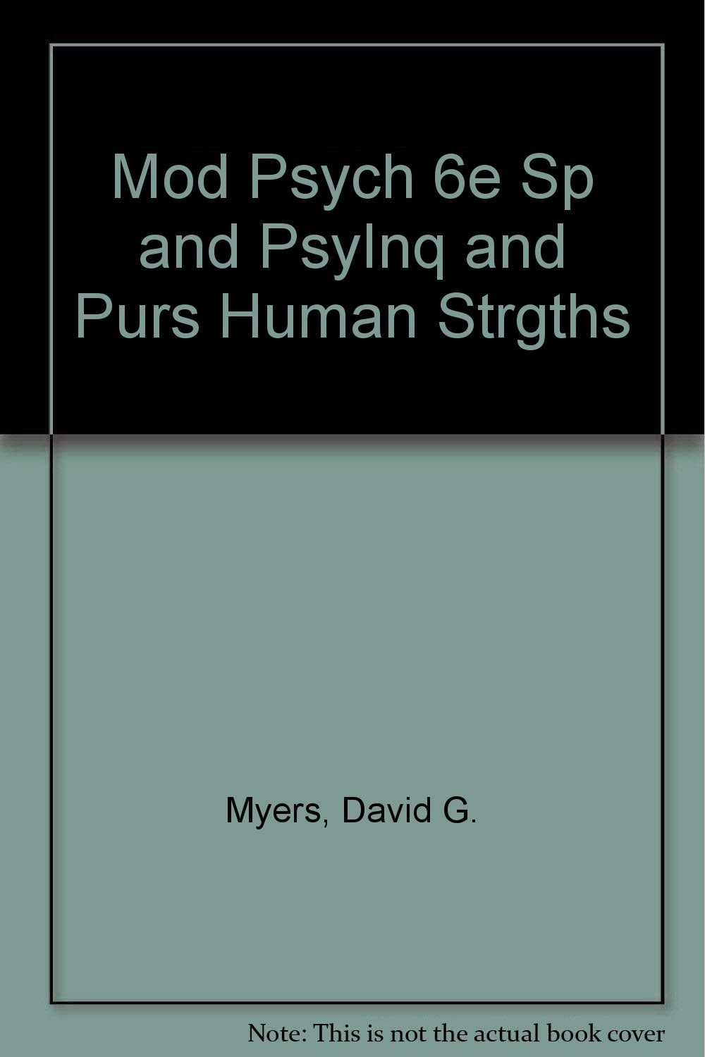 Mod Exp Psych 6e Sp&psyinq&prs Hum