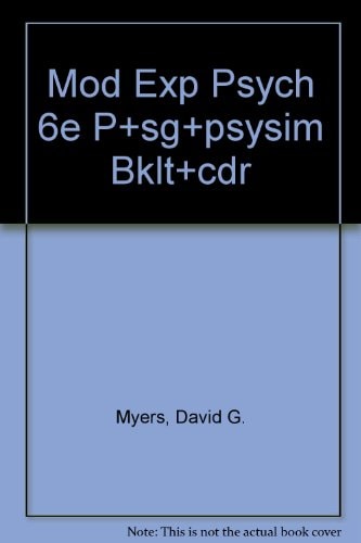 Mod Exp Psych 6e P&sg&psysim Bklt&c