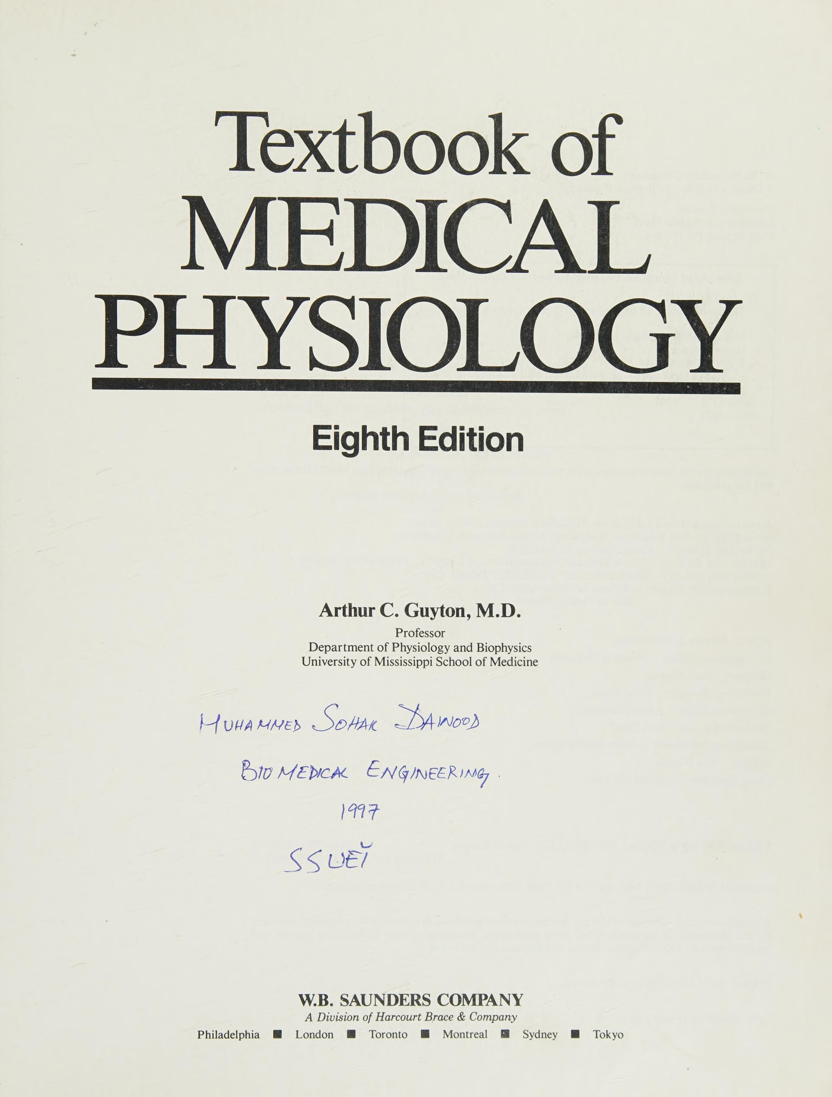 Textbook of Medical Physiology