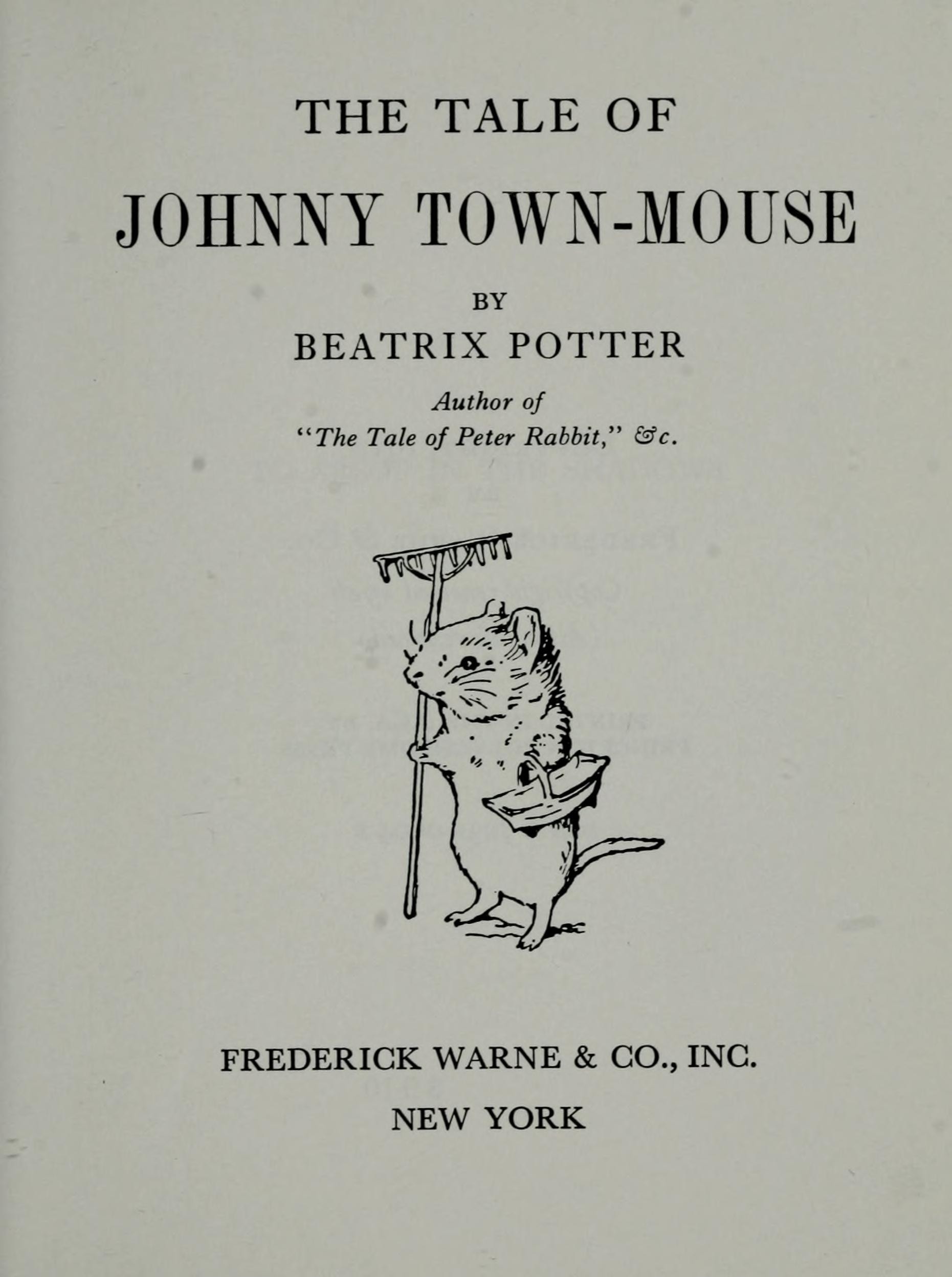 Tale of Johnny Town-Mouse