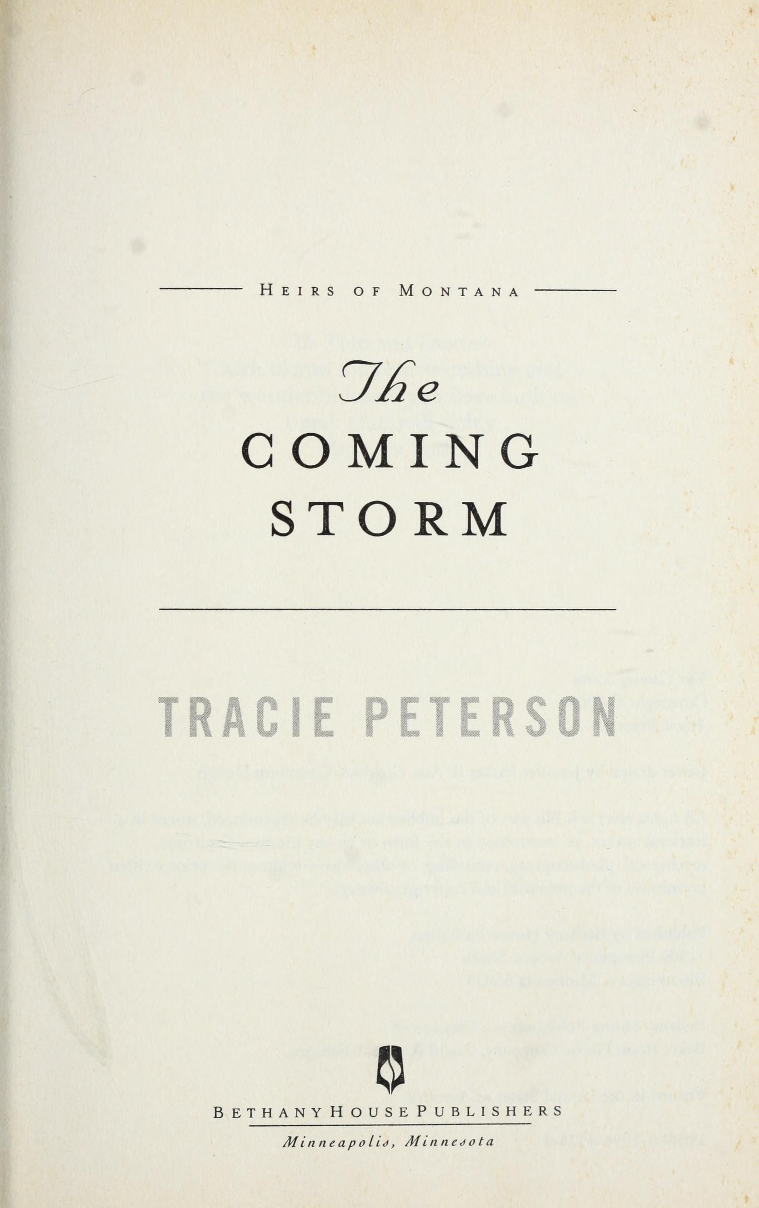 The Coming Storm