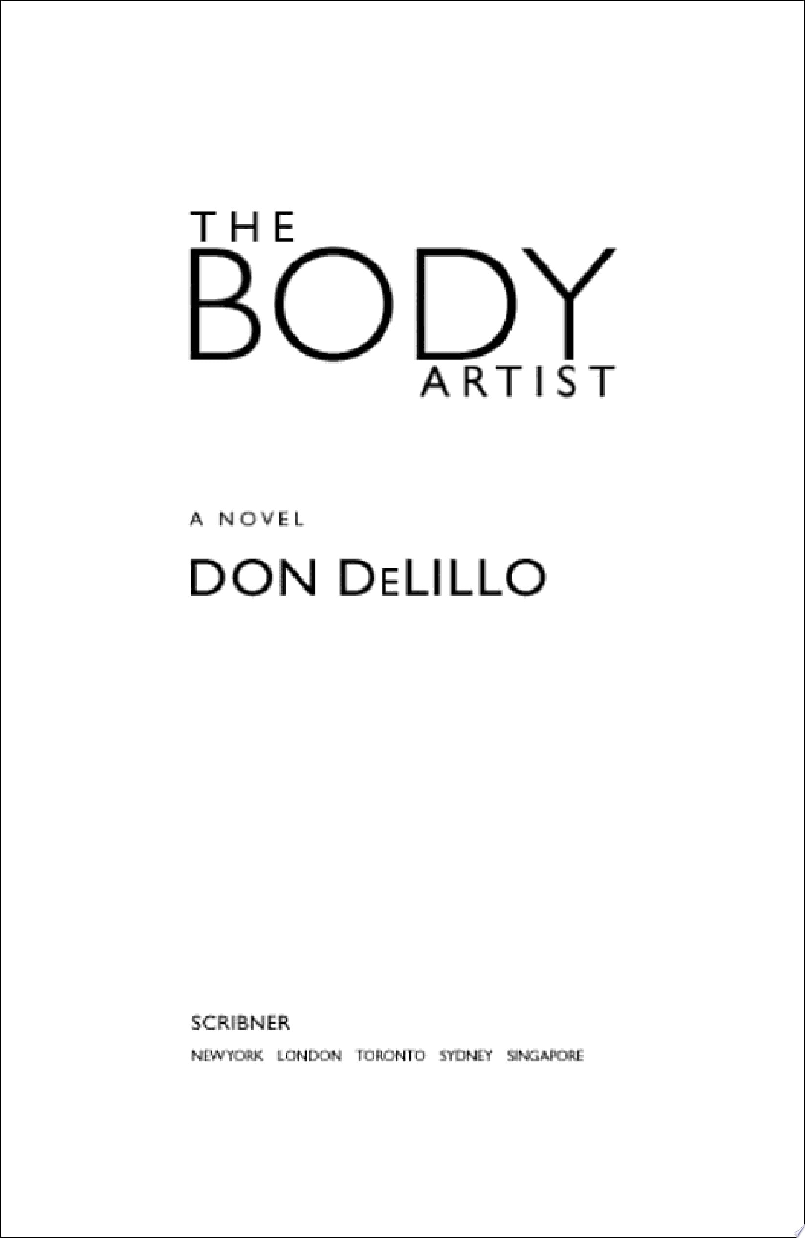 The Body Artist
