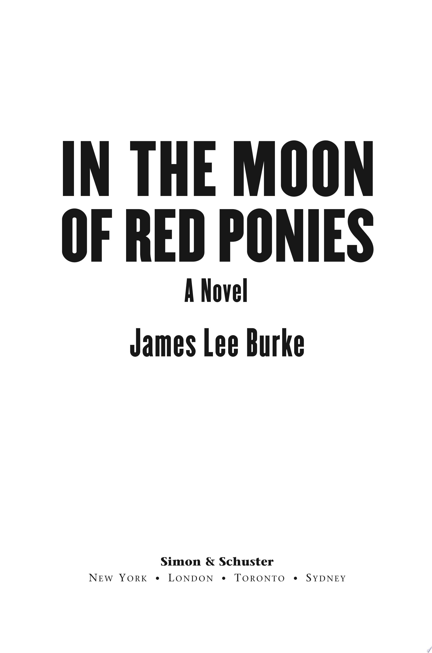 In the Moon of Red Ponies