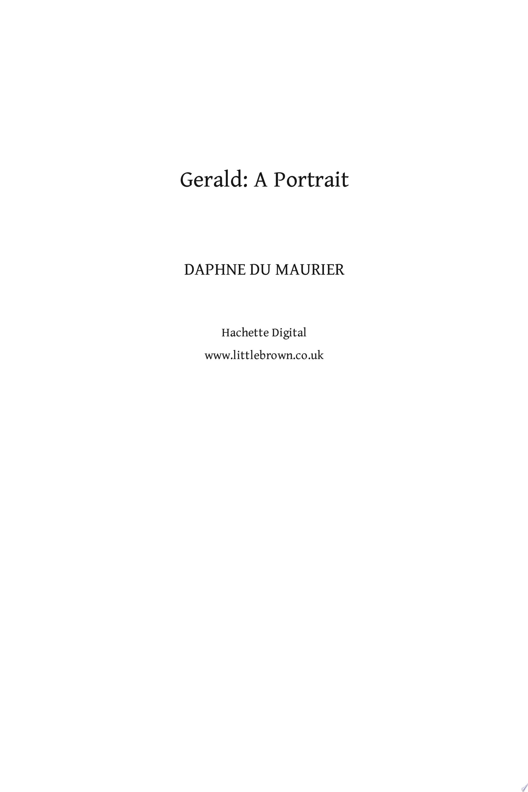 Gerald: A Portrait