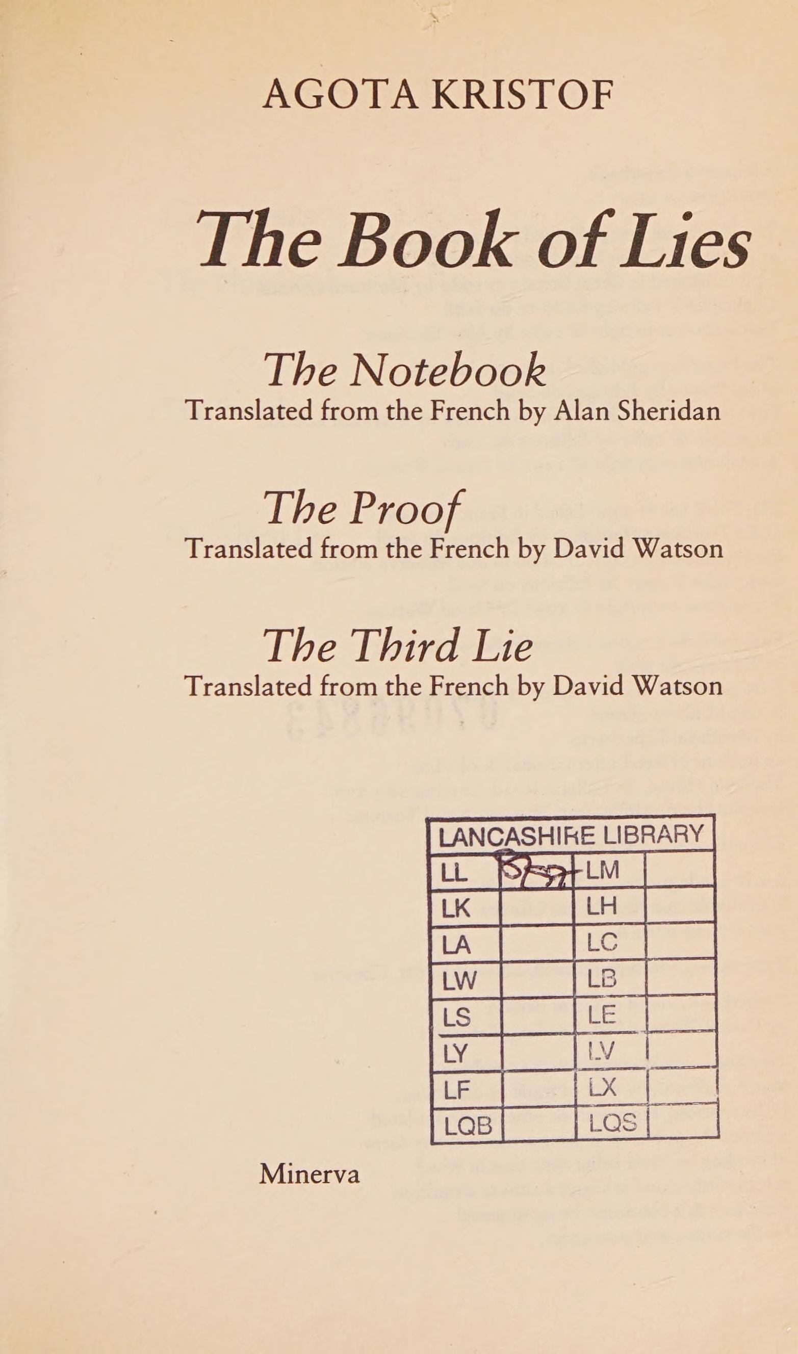 The Book of Lies