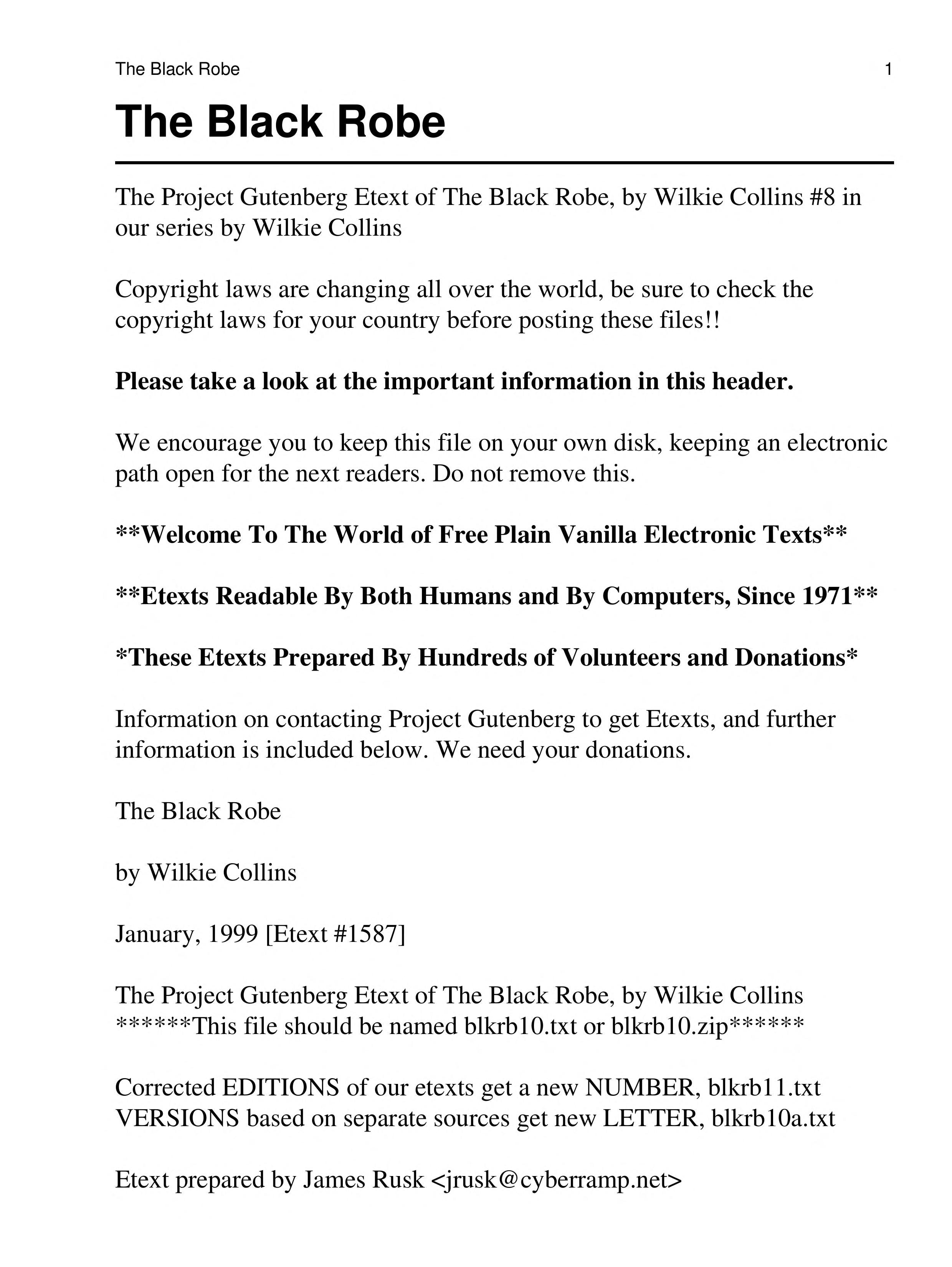 The Black Robe